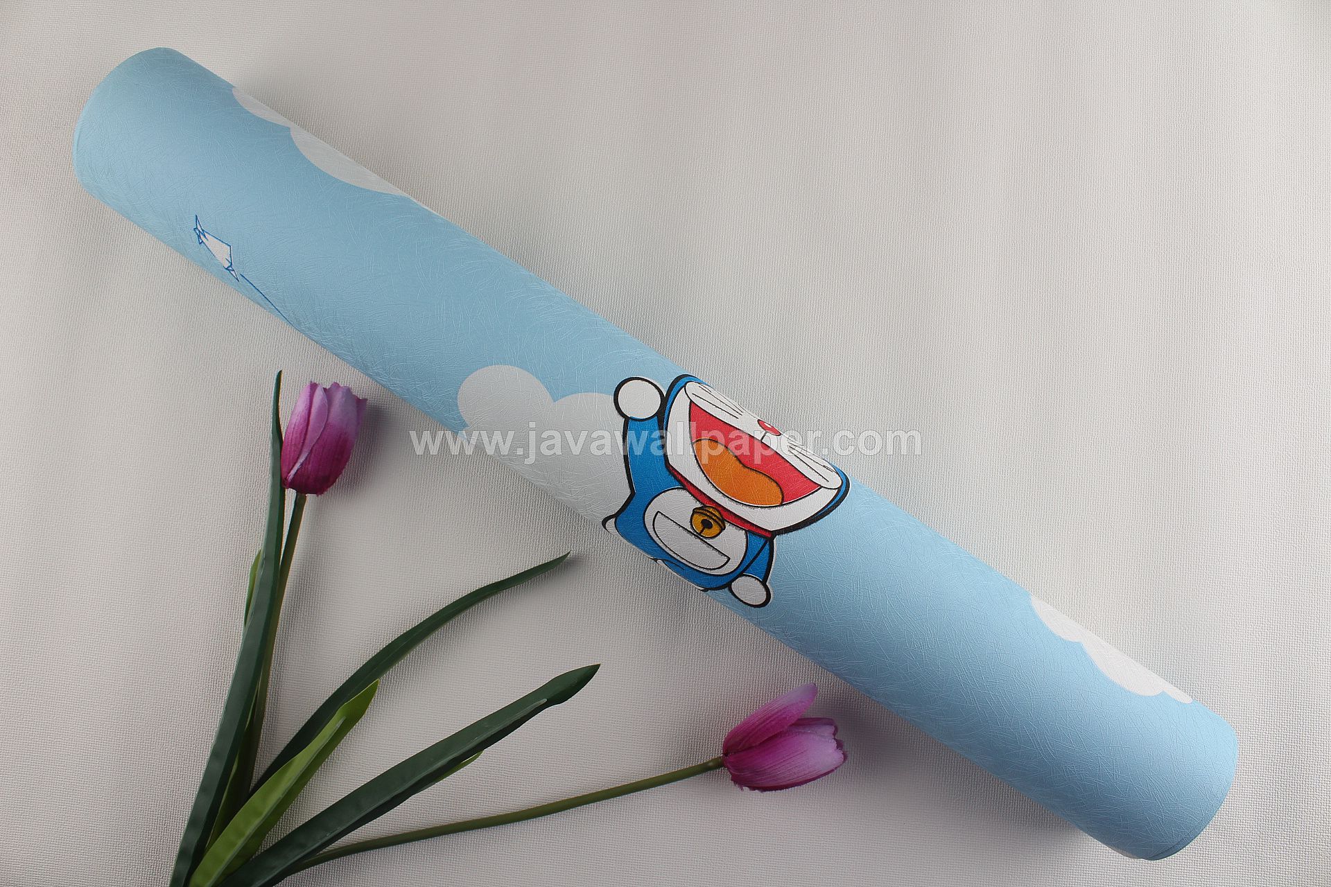 Wallpaper Dinding Anak Doraemon Biru Yr 8801 1 - Artificial Flower - HD Wallpaper 