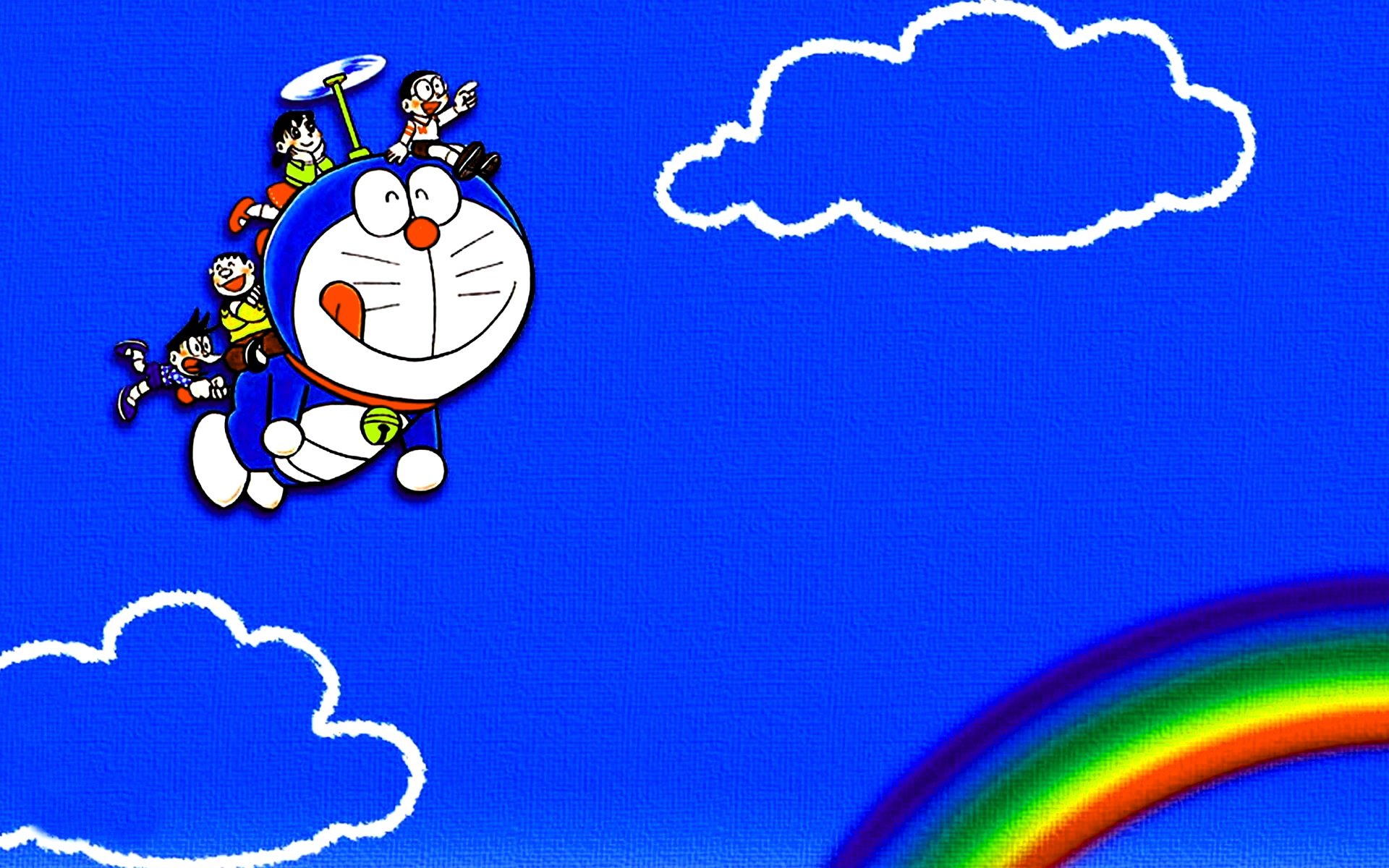 Doraemon And Friends Background - HD Wallpaper 