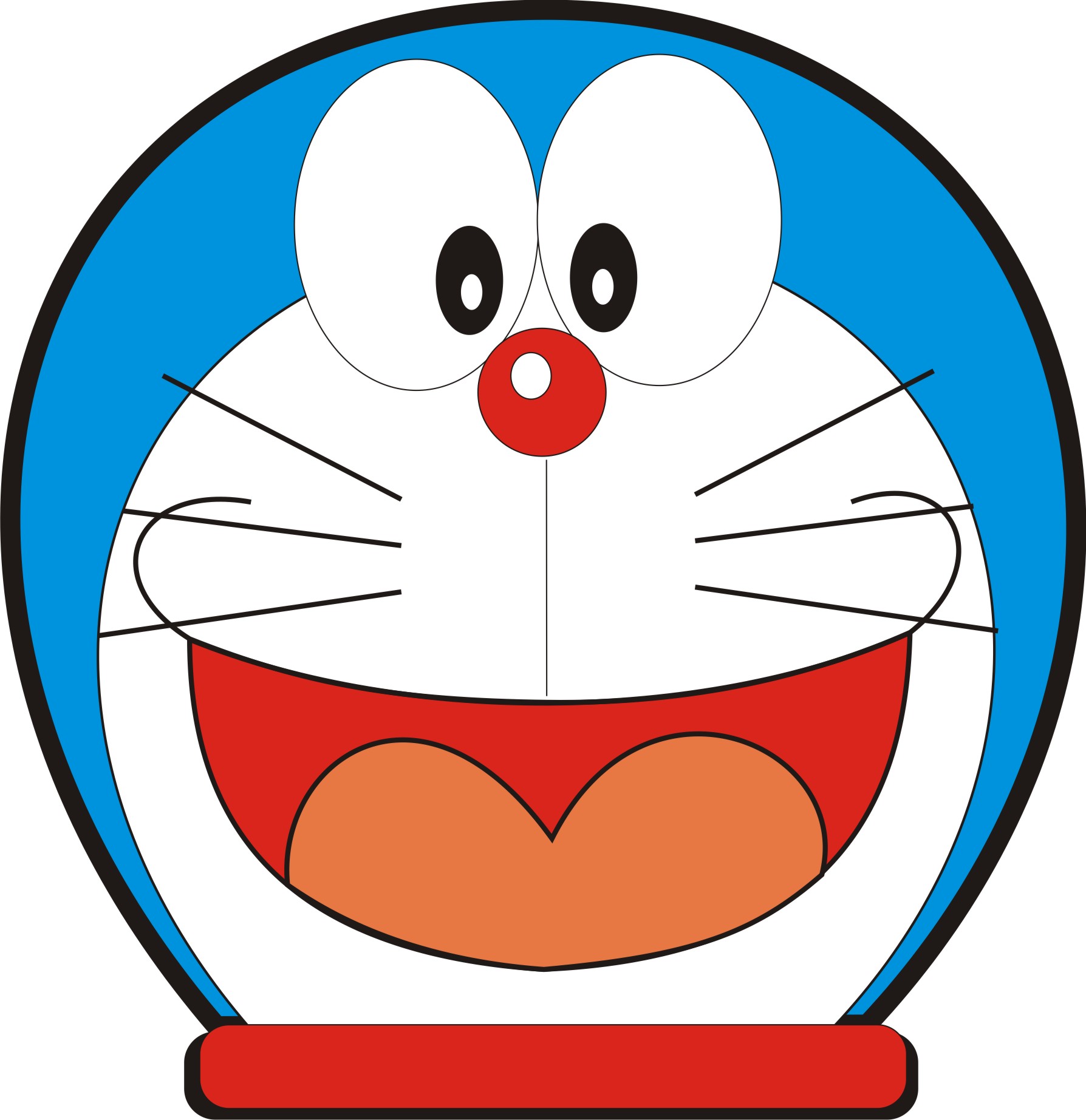 Tutorial Membuat Kotak Tissu Doraemon Teknik Informatika - Wajah Doraemon - HD Wallpaper 