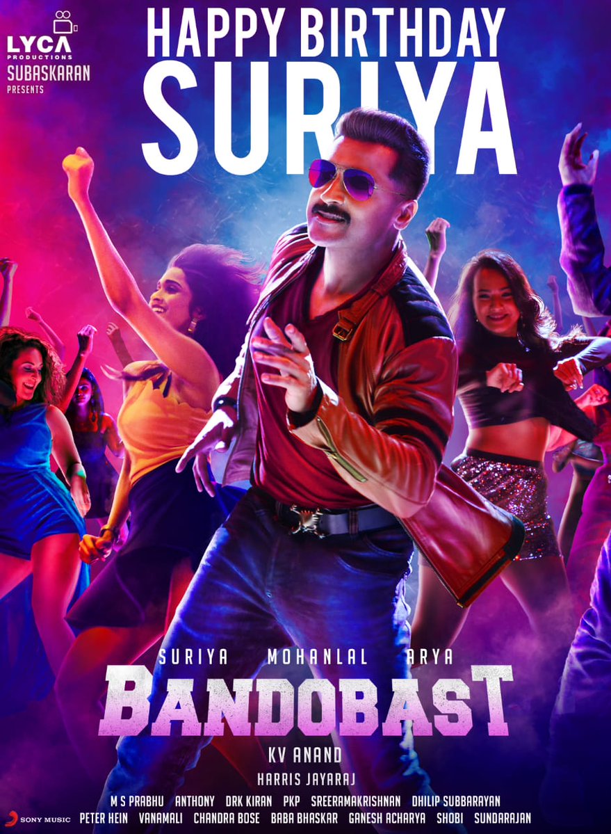 Suriya Bandobast Movie Posters - Happy Birthday Suriya - HD Wallpaper 