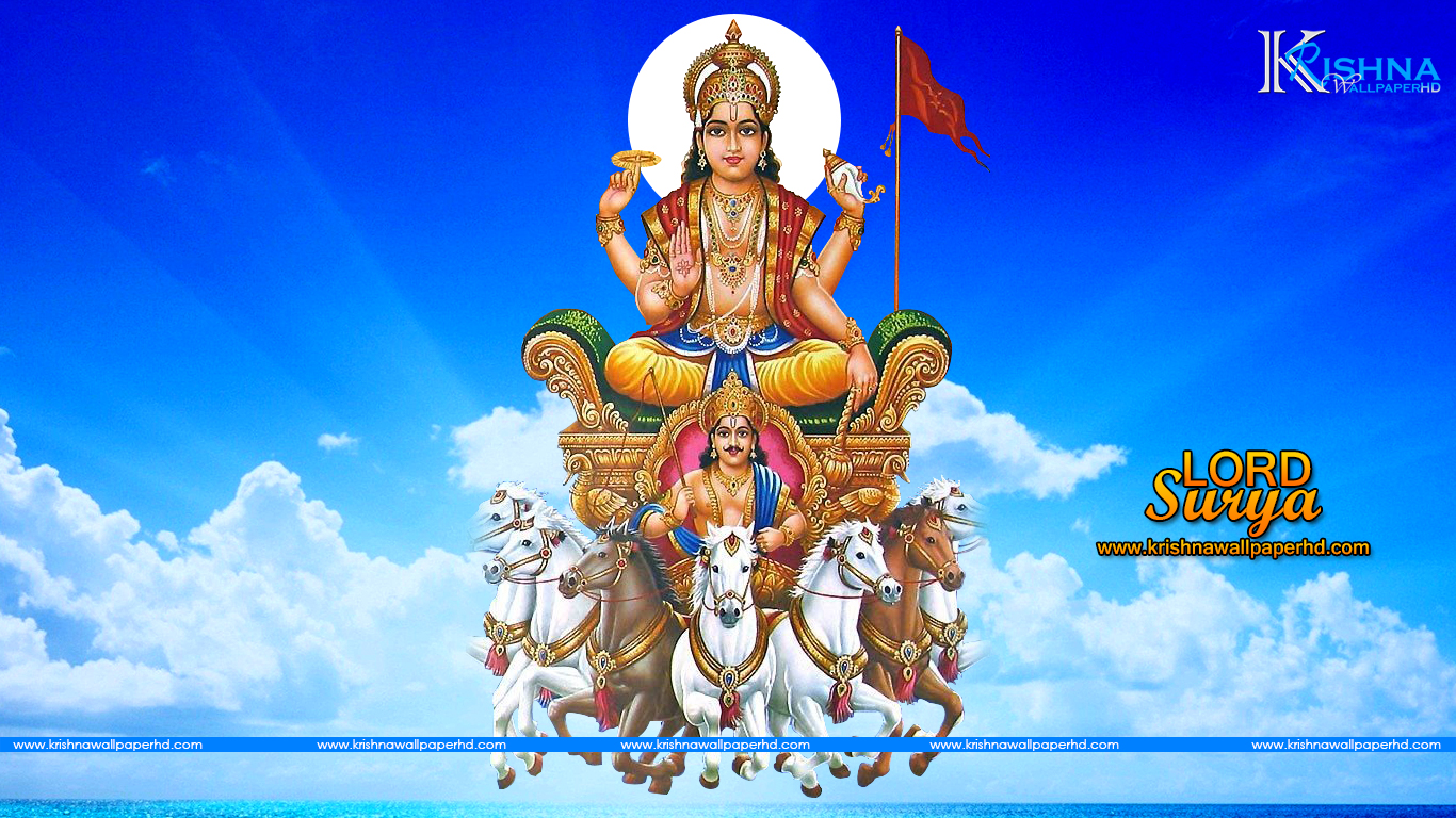 Lord Surya Wallpaper - Surya Deva God Hd - HD Wallpaper 