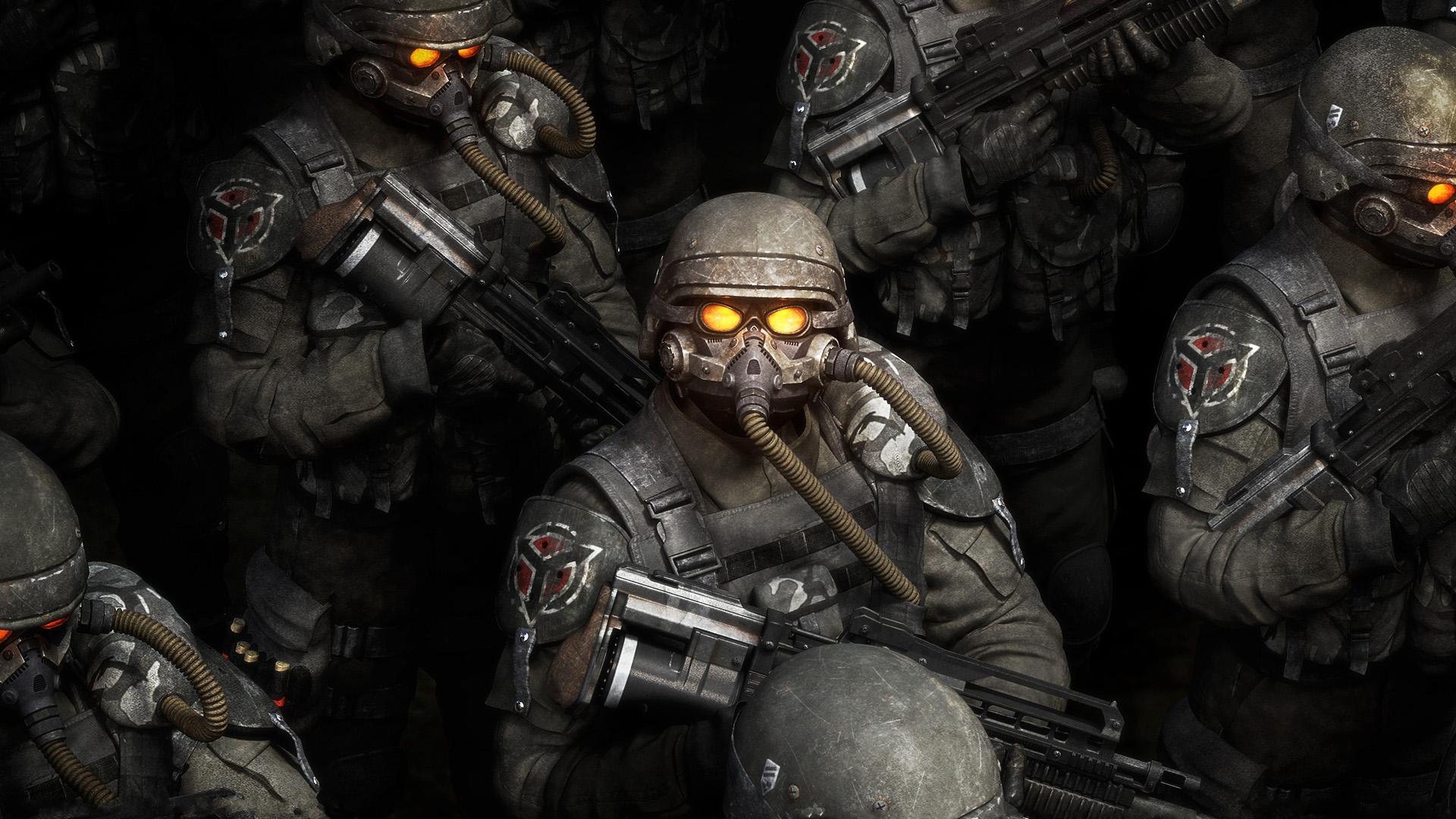 Wallpaper Killzone, Soldiers, Look, Gun, Eyes, Army - Killzone 1 - HD Wallpaper 