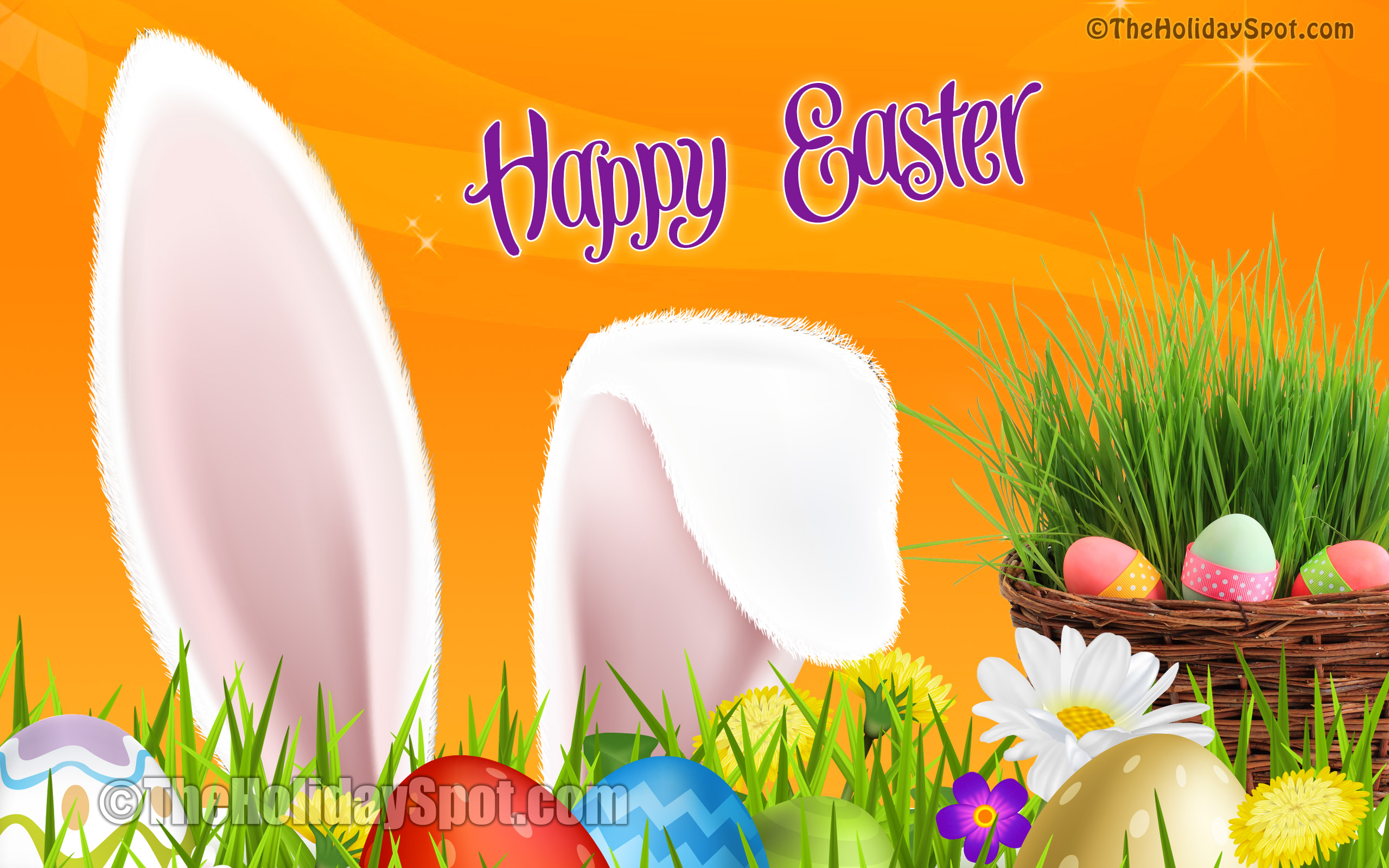 Hd Colorful Wallpaper With Easter Wishes - Cute Wallpaper Easter - HD Wallpaper 