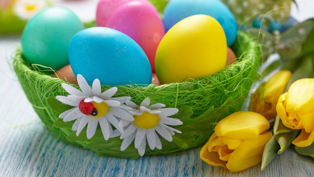 Easter Basket Wallpaper - Wallpaper - HD Wallpaper 