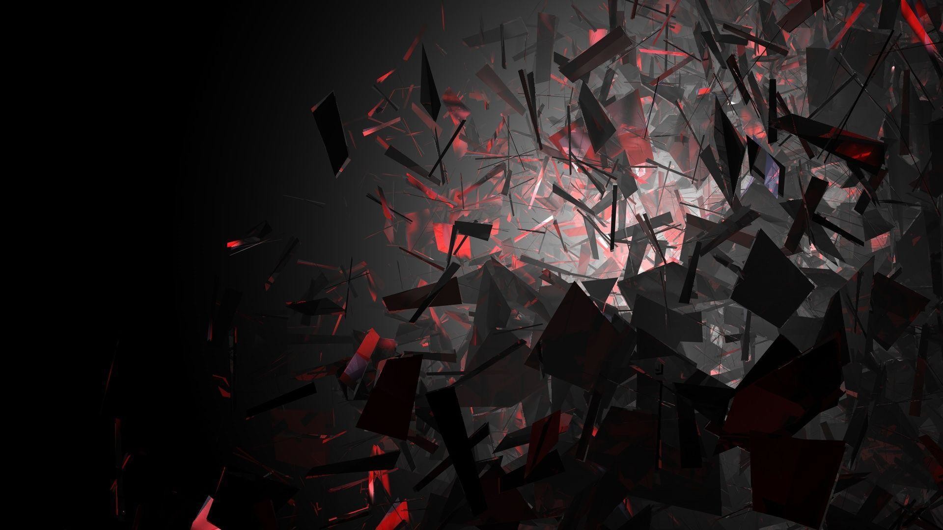 Black Red Abstract Wallpaper - Amoled Wallpaper 4k For Pc - HD Wallpaper 