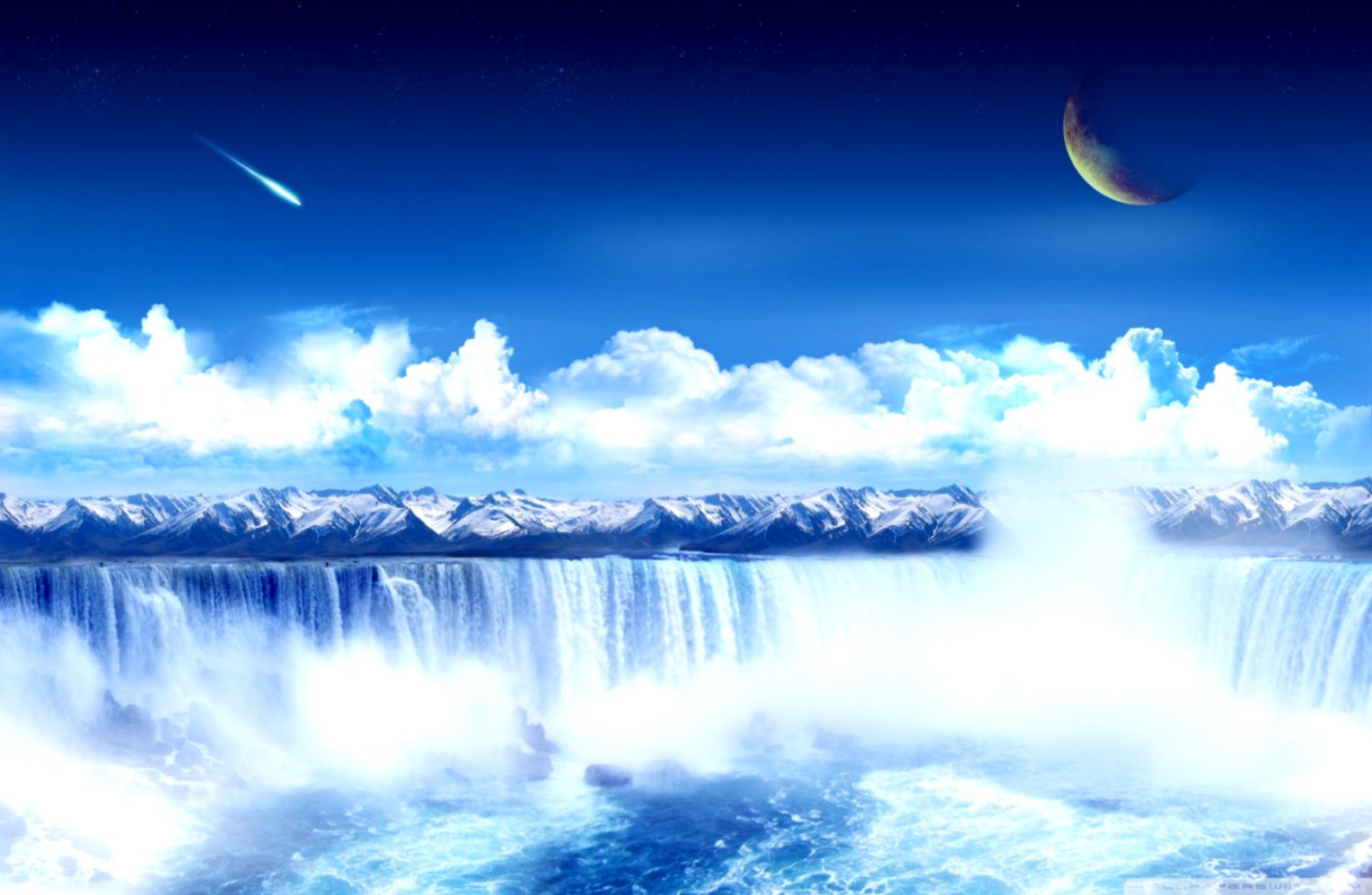 Fantasy Waterfall ❤ 4k Hd Desktop Wallpaper For 4k - Fantasy Waterfall Wallpaper Hd - HD Wallpaper 