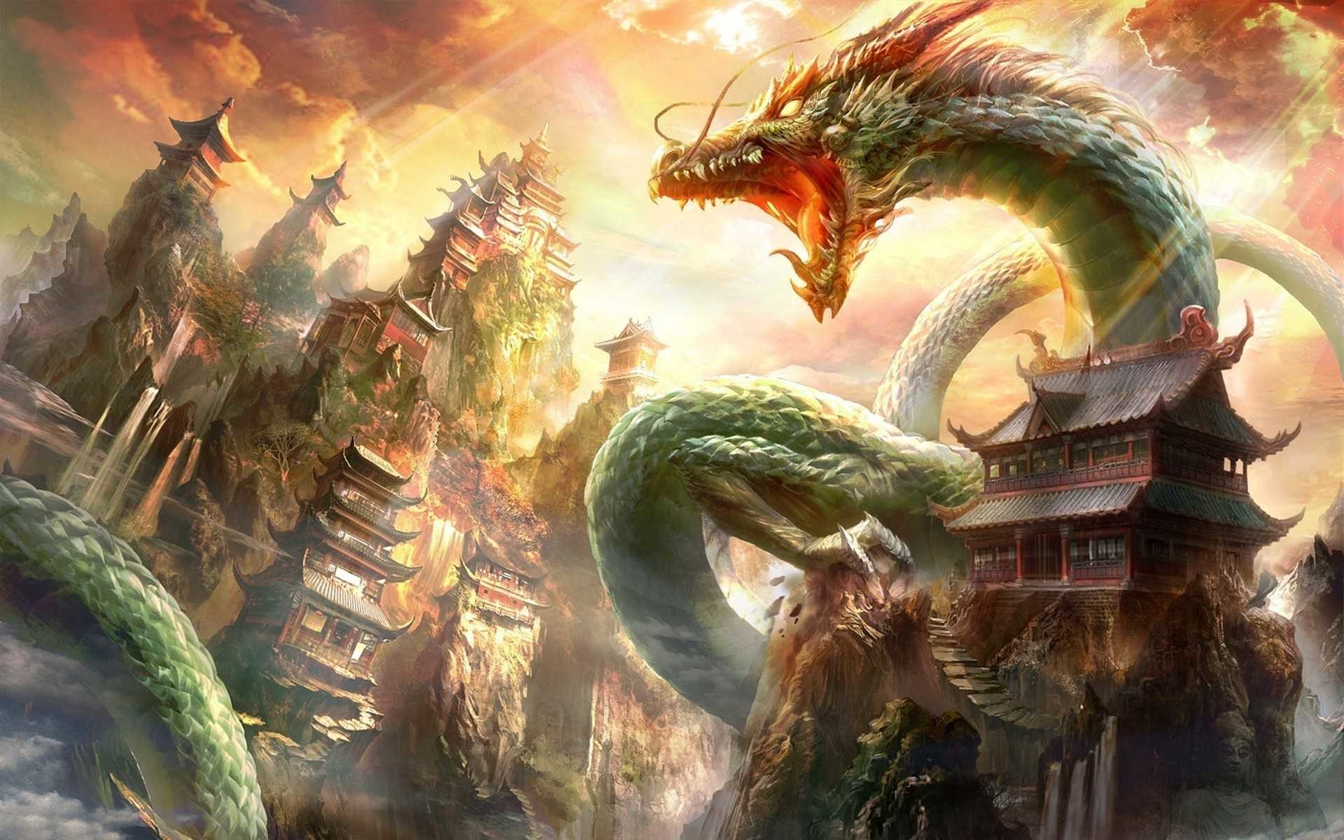 1920x1200, 
 Data Id 341730 
 Data Src /walls/full/8/3/b/341730 - Chinese Dragon Digital Art - HD Wallpaper 