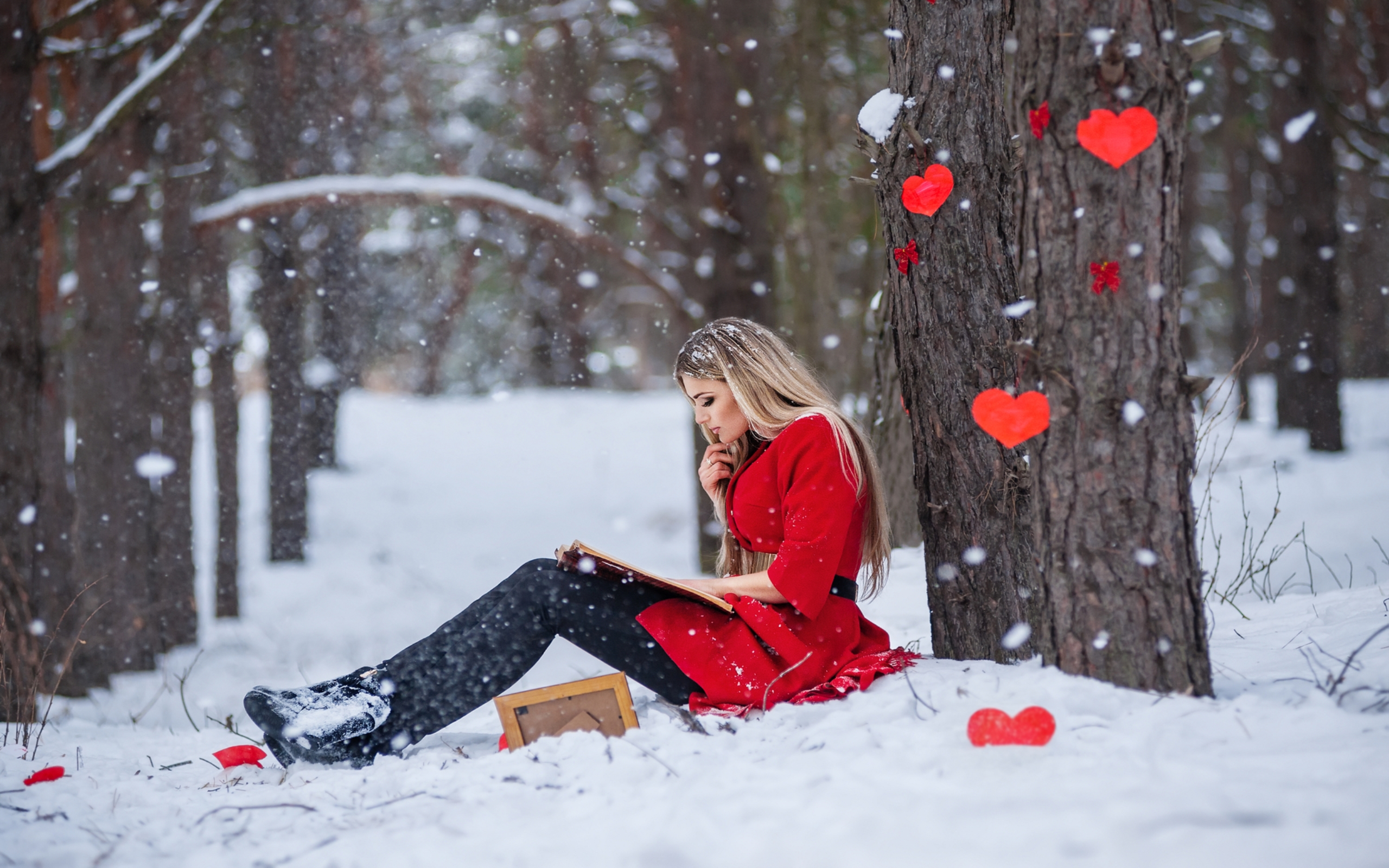 Winter Love Images Hd - HD Wallpaper 