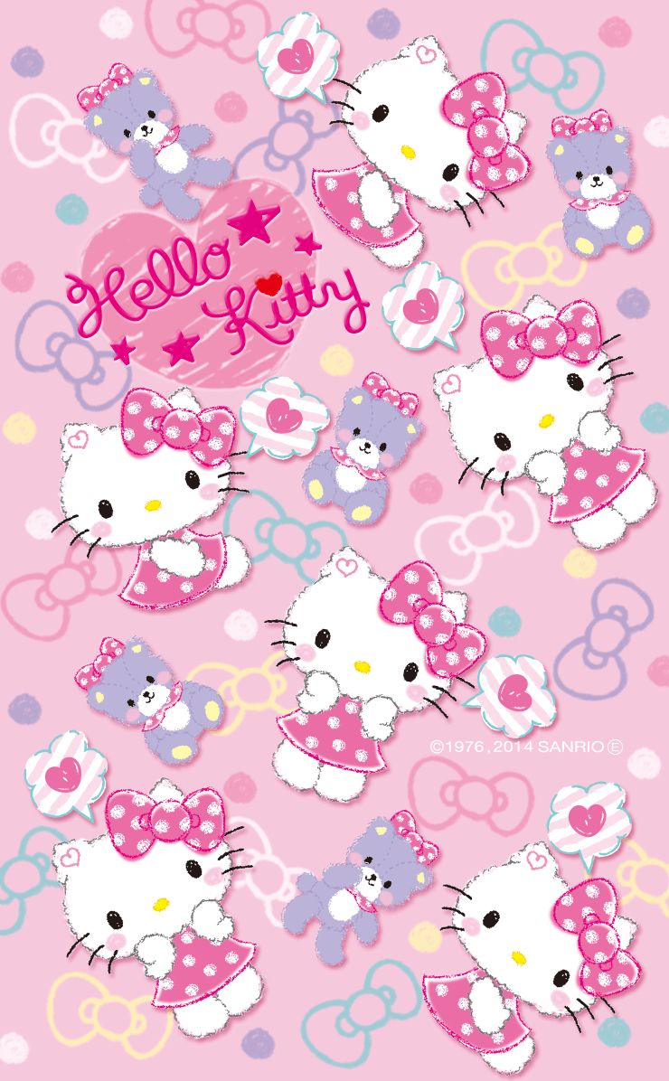 Hello Kitty Pink Background - HD Wallpaper 