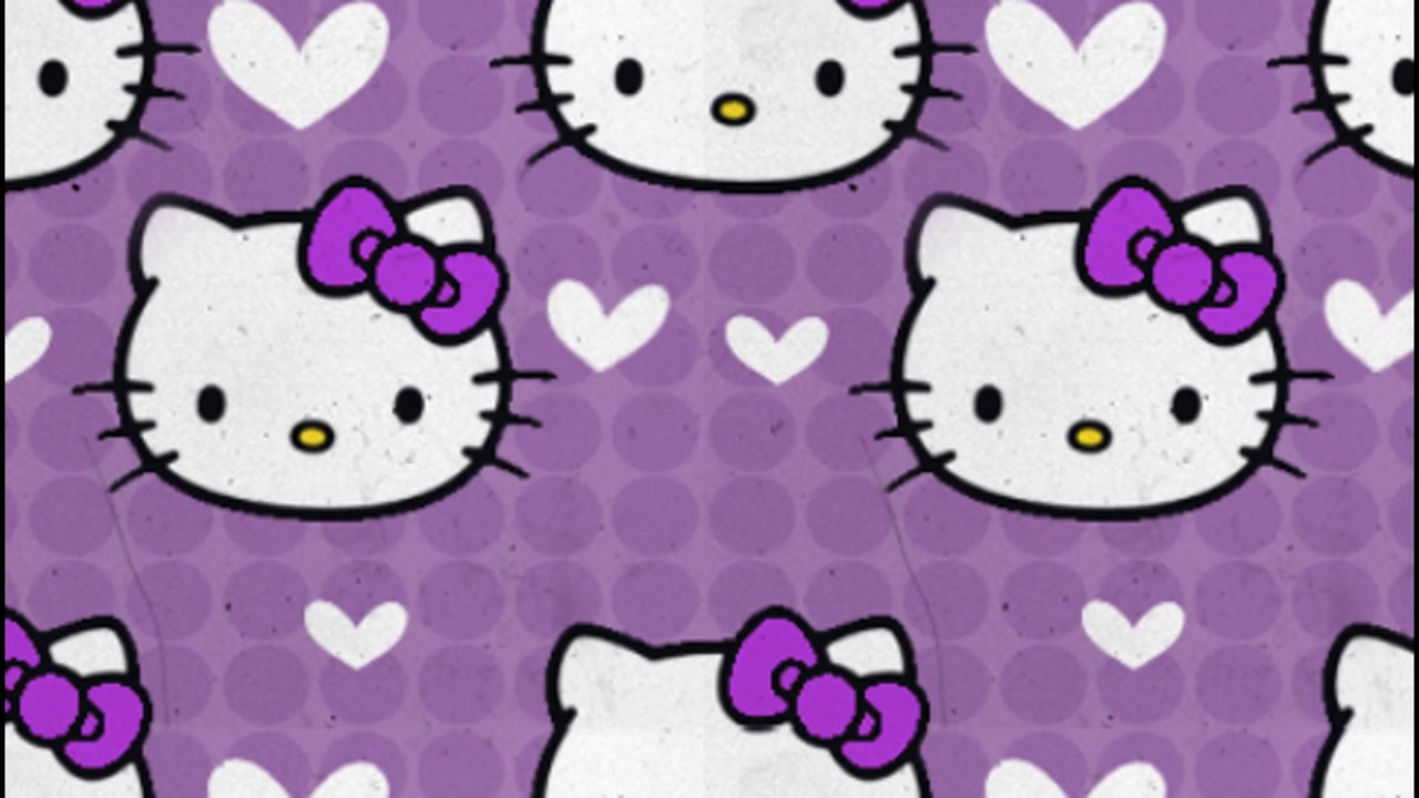 Hello Kitty Wallpaper Violet - HD Wallpaper 