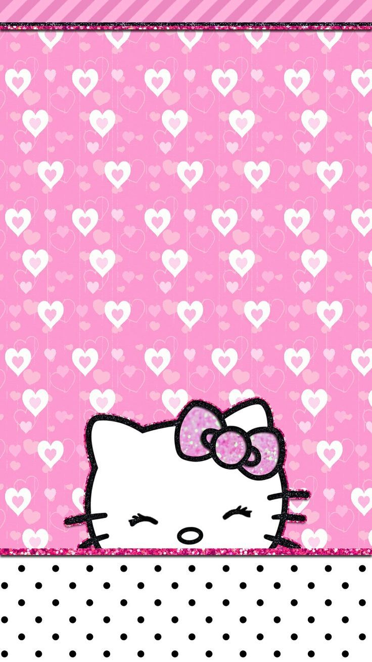 3361 Best Hello Kitty Wallpapers Images On Pinterest - Hello Kitty Wallpaper Pink Love - HD Wallpaper 