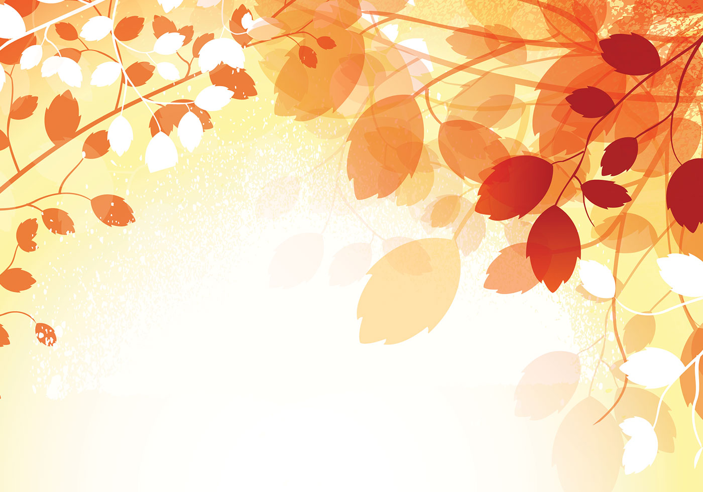 Warm Autumn Wallpaper Vector - Autumn Vector - HD Wallpaper 