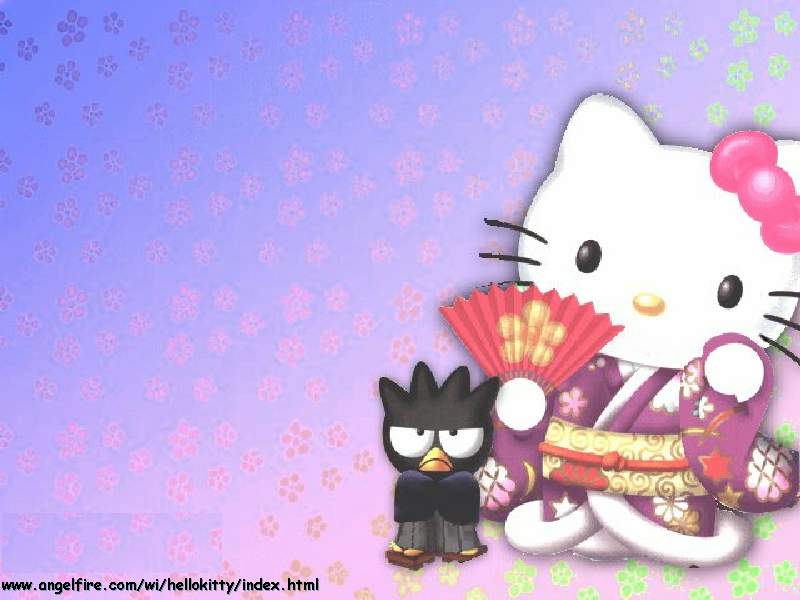 Background Ungu Hello Kitty - HD Wallpaper 