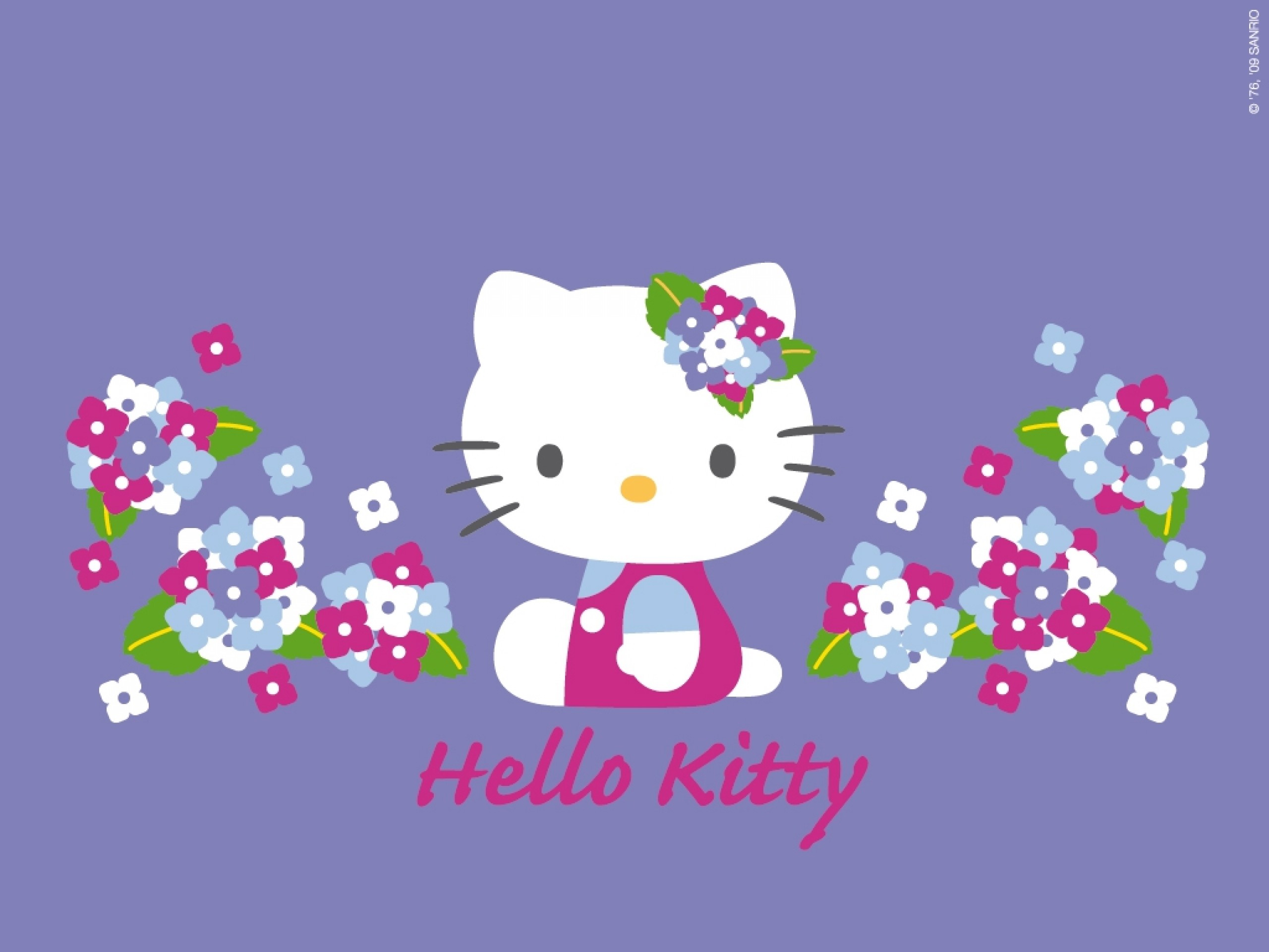 Purple Hello Kitty Wallpaper Hd 
 Src Hello Kitty Screensavers - Desktop Hello Kitty - HD Wallpaper 