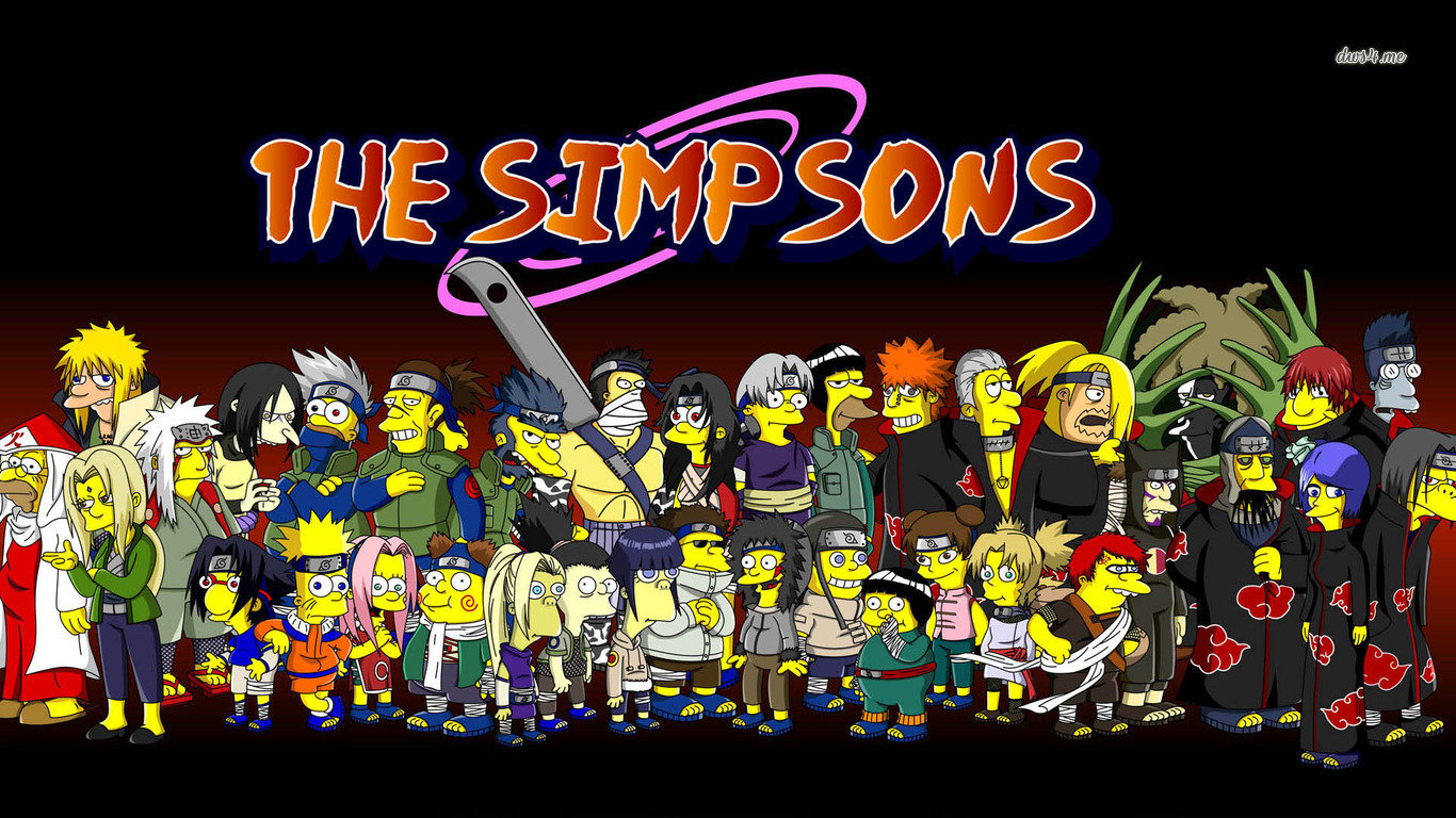 High Resolution The Simpsons Hd Wallpaper Id - Simpsons Naruto - HD Wallpaper 