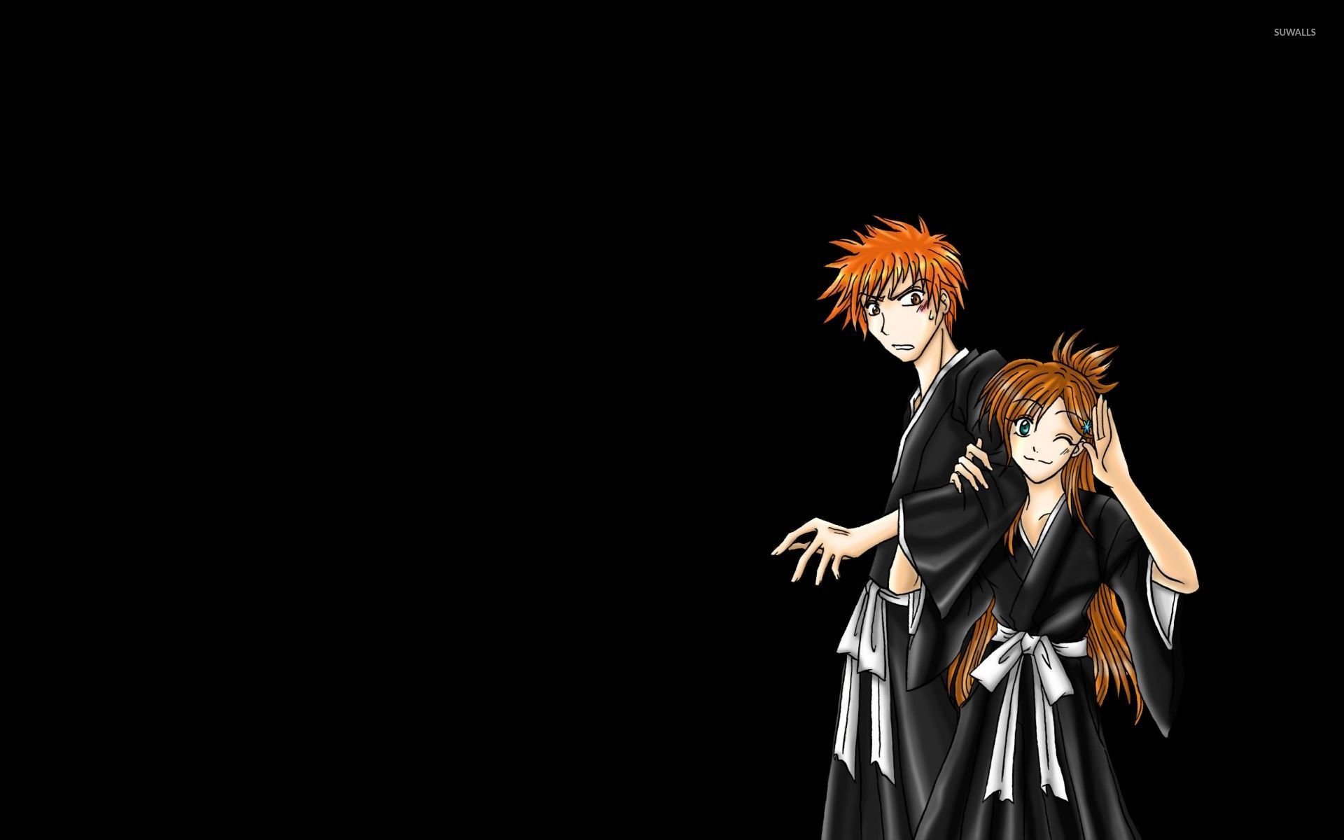 Ichigo Kurosaki And Orihime Inoue New - HD Wallpaper 