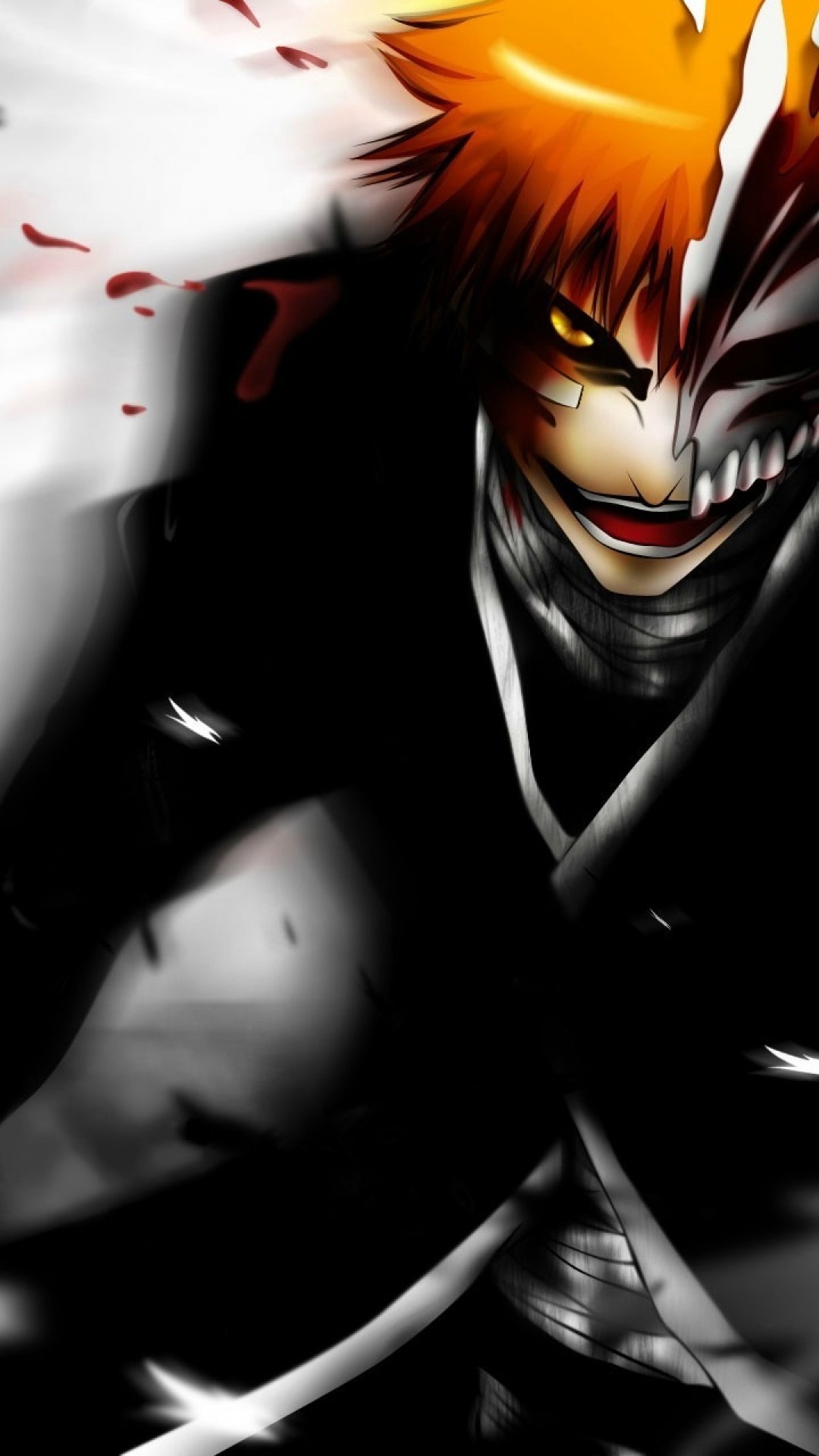 Kurosaki Ichigo Hollow Bleach Bleach Wallpaper Hd Android 1080x1920 Wallpaper Teahub Io
