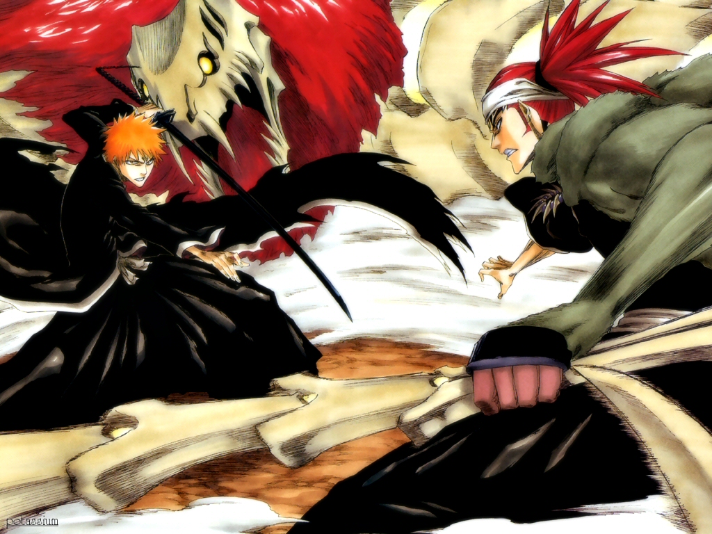 Ichigo Vs Renji Bankai - HD Wallpaper 