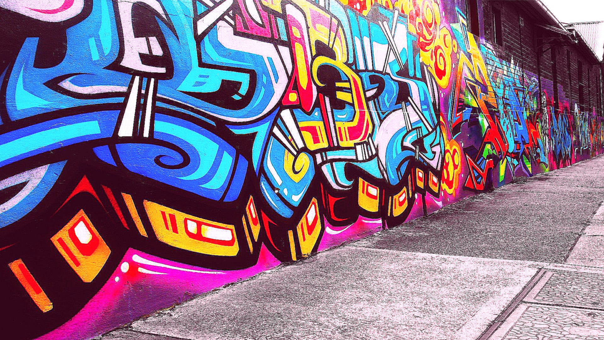 Rap Wallpapers Mobile On Wallpaper Hd 1920 X 1080 Px - Street Graffiti Art - HD Wallpaper 