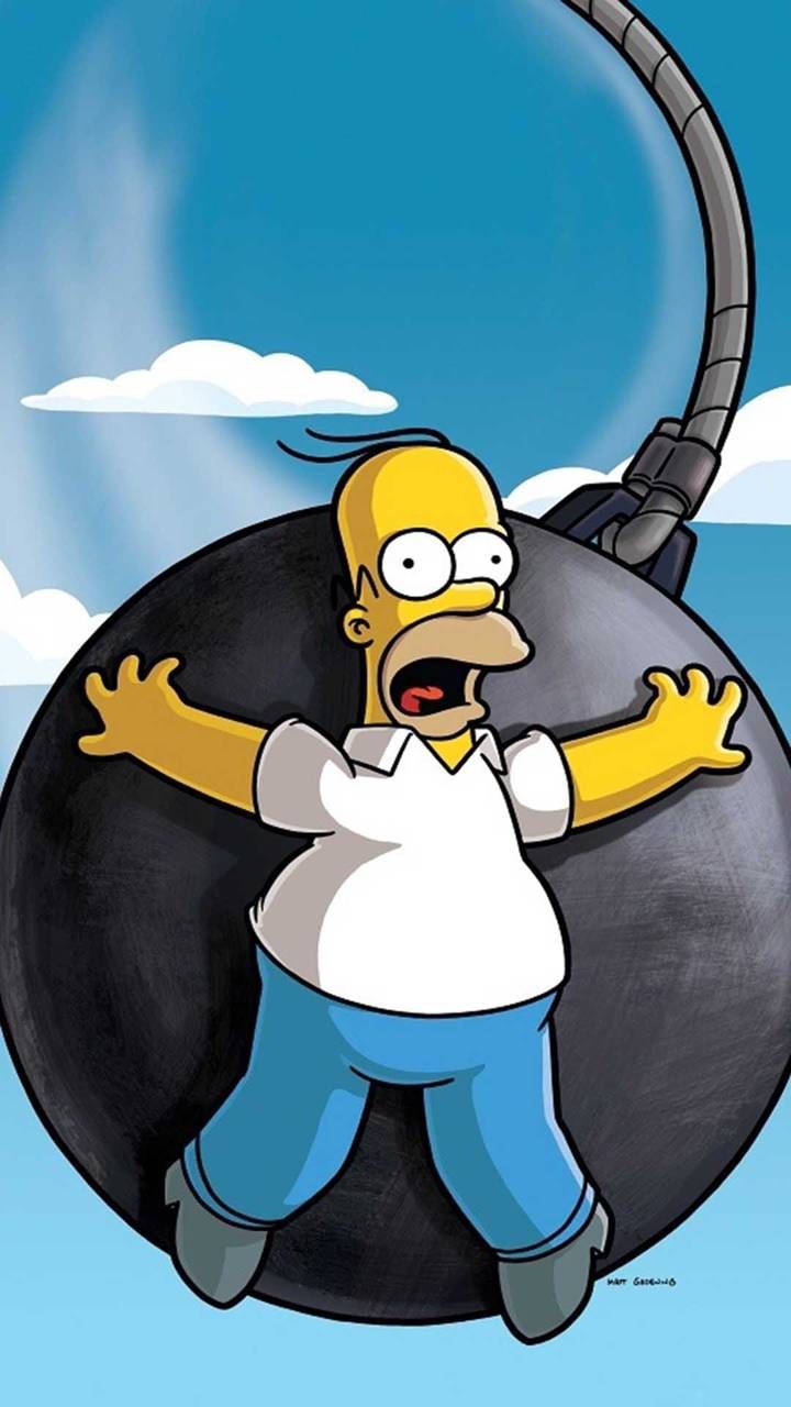 Homer Simpson Wallpaper For Iphone - HD Wallpaper 