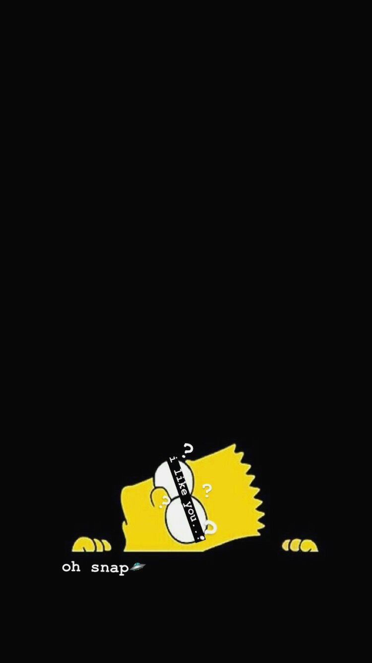 Simpson Wallpaper Iphone Sad Wallpaper Black Wallpaper - Sad Wallpapers Simpsons Iphone - HD Wallpaper 