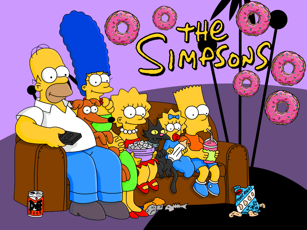 New Wallpapers - Los Simpson Familia Gif - HD Wallpaper 