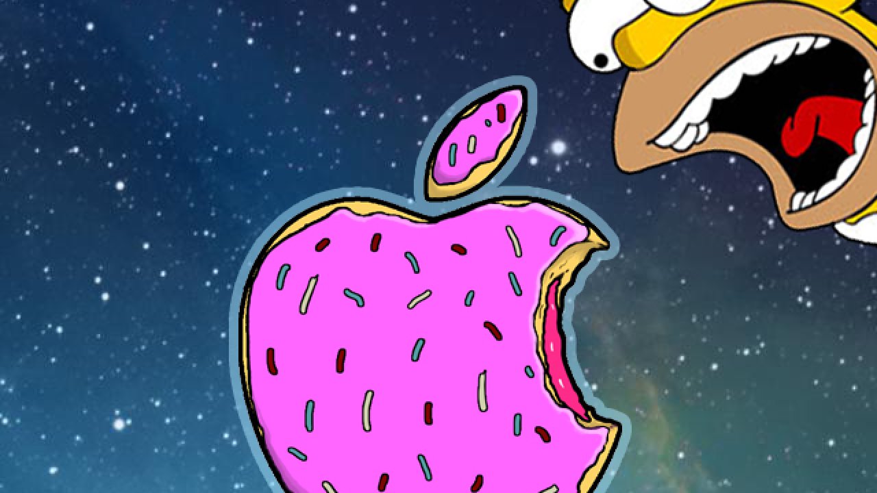 Simpsons, Iphone, , Donut, Nebula, Wallpaper, By, Lindsaycookie, - Simpsons Wallpaper Iphone - HD Wallpaper 
