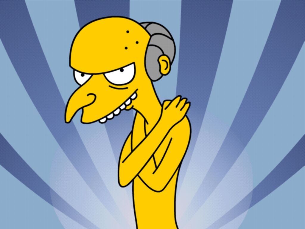The Simpsons - Mr Burns - HD Wallpaper 
