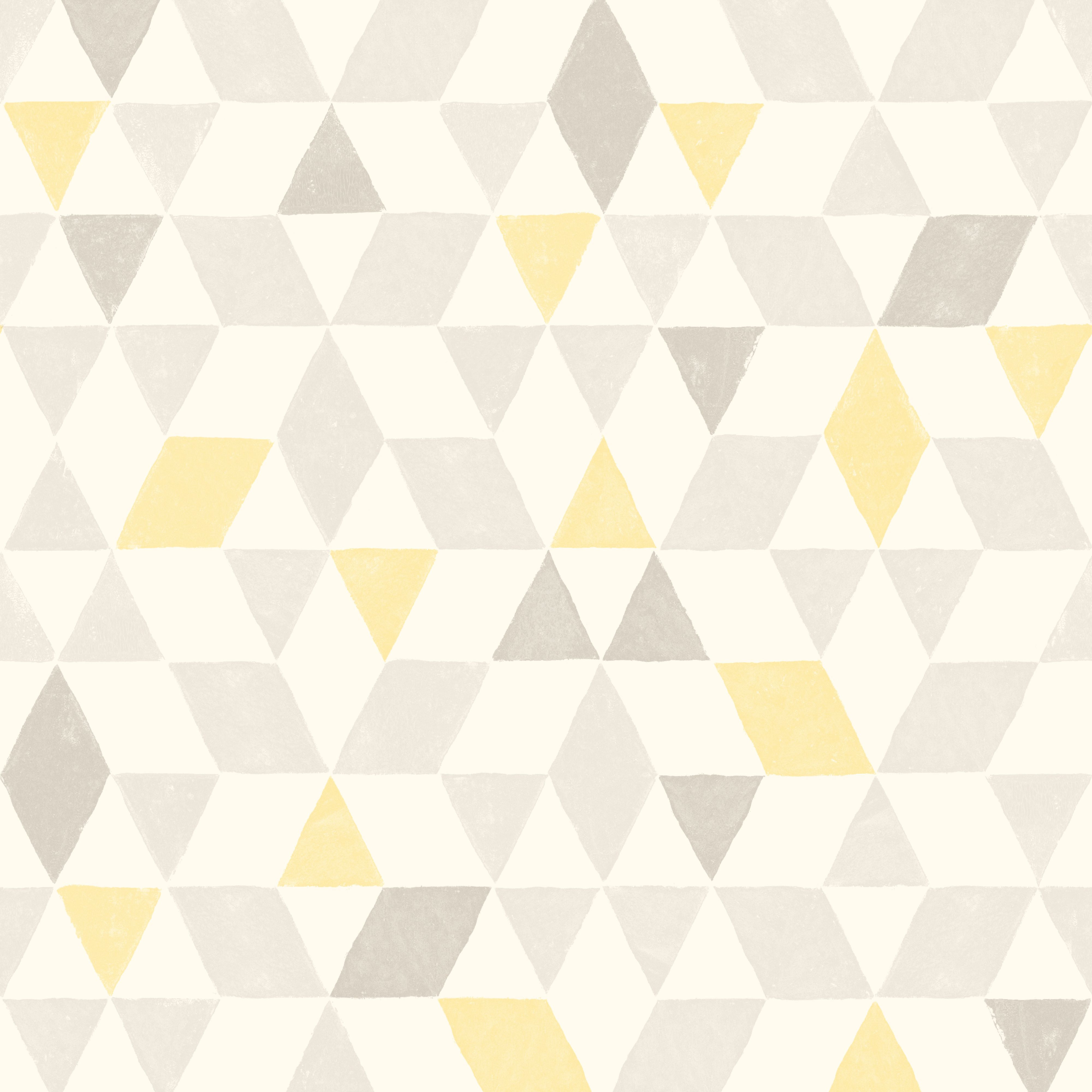 Yellow And Grey Geometric Background - HD Wallpaper 