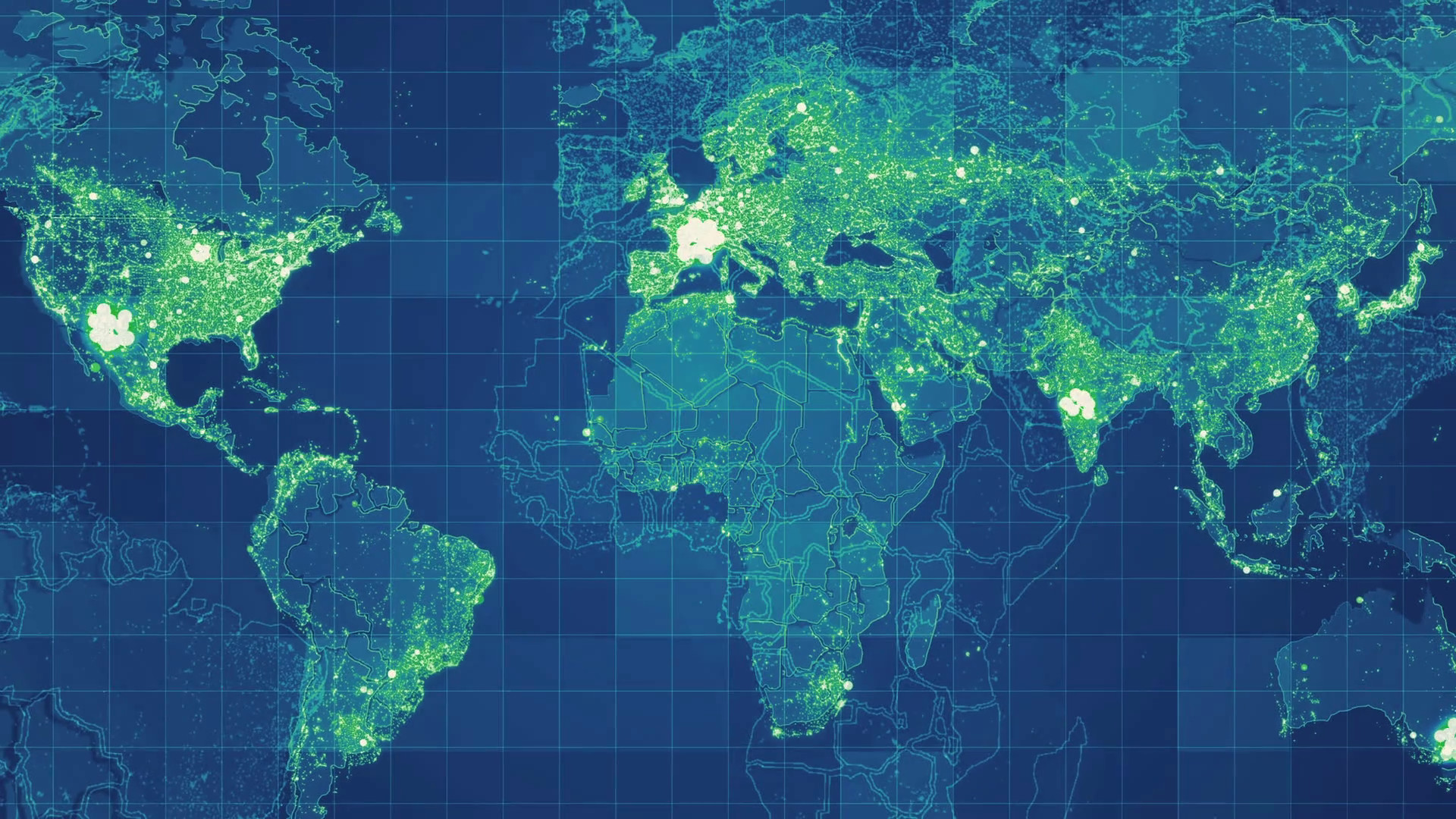 1920x1080, New Global Map Network Green - Ch Robinson - HD Wallpaper 