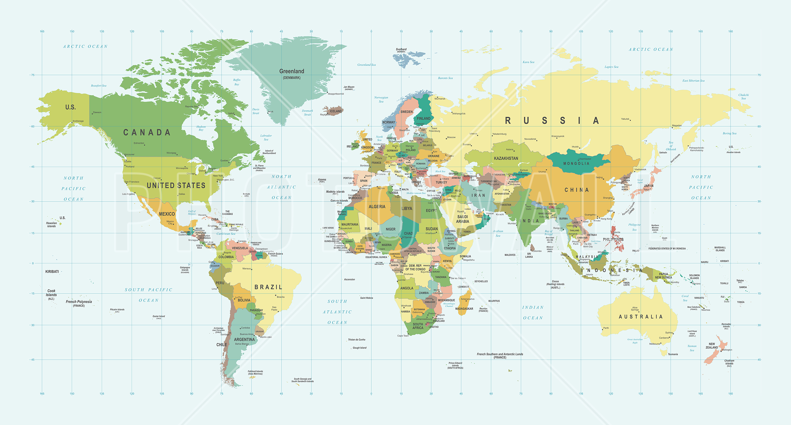 Political World Map - World Map - HD Wallpaper 