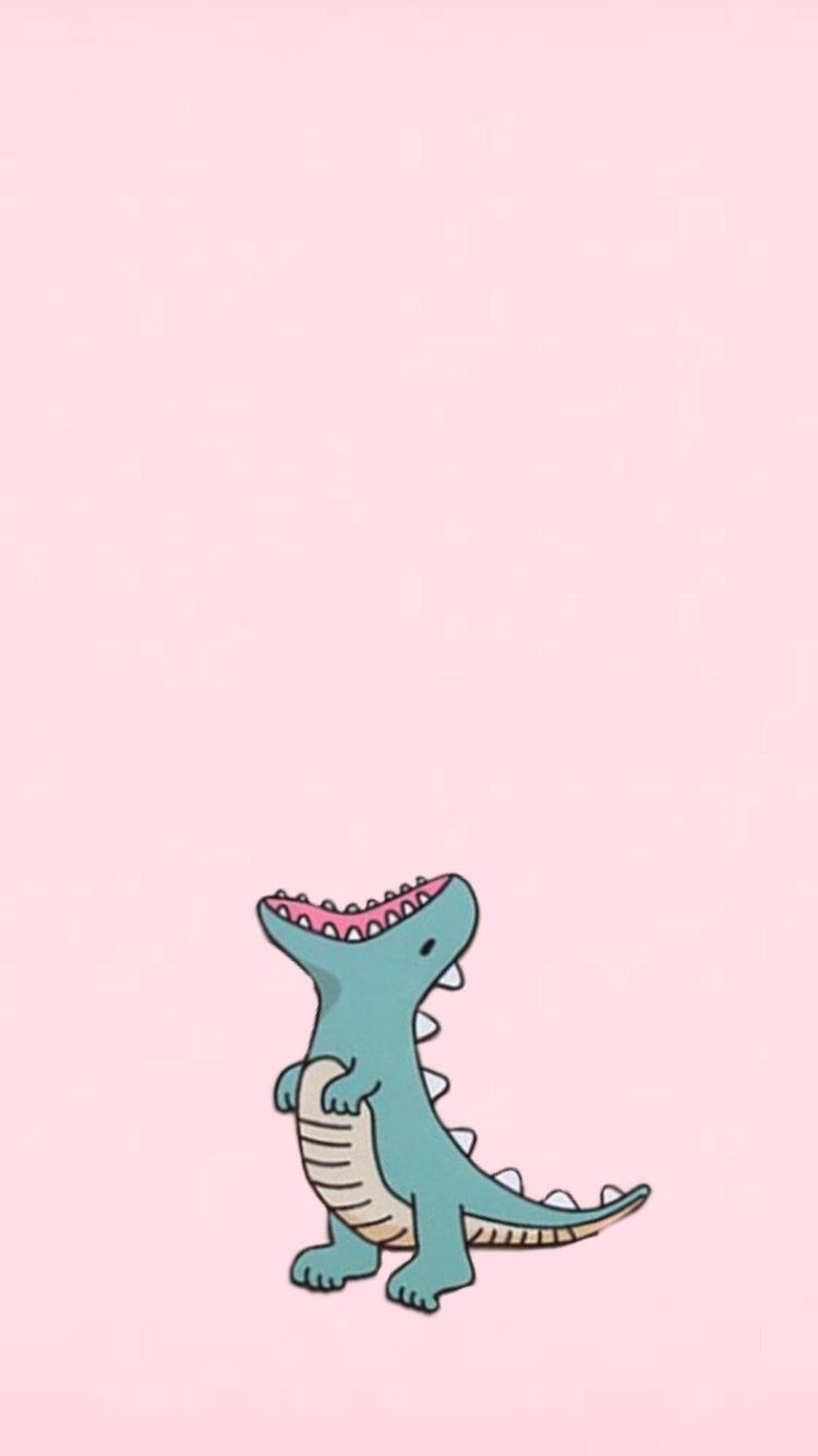 Cute Dinosaur Phone Background - HD Wallpaper 