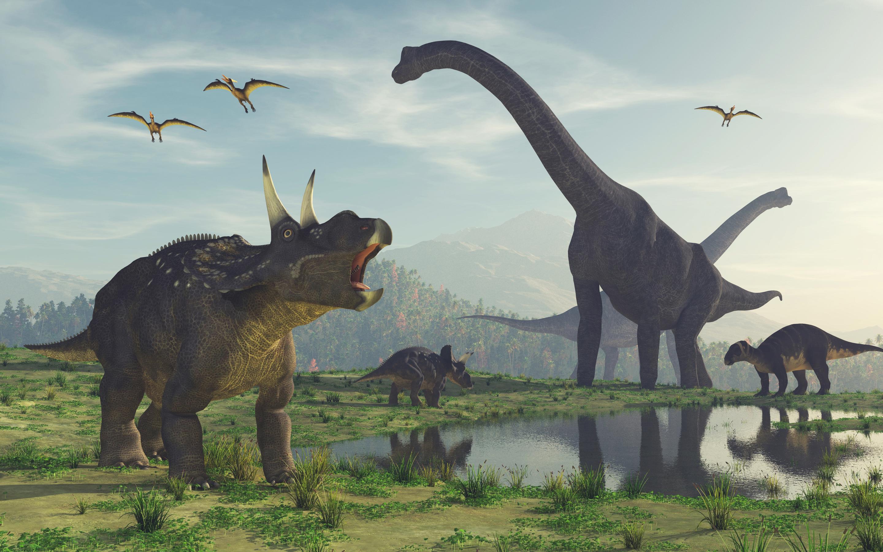 3d Render Dinosaur Premium Wallpaper - Extinct Species Dinosaur - HD Wallpaper 