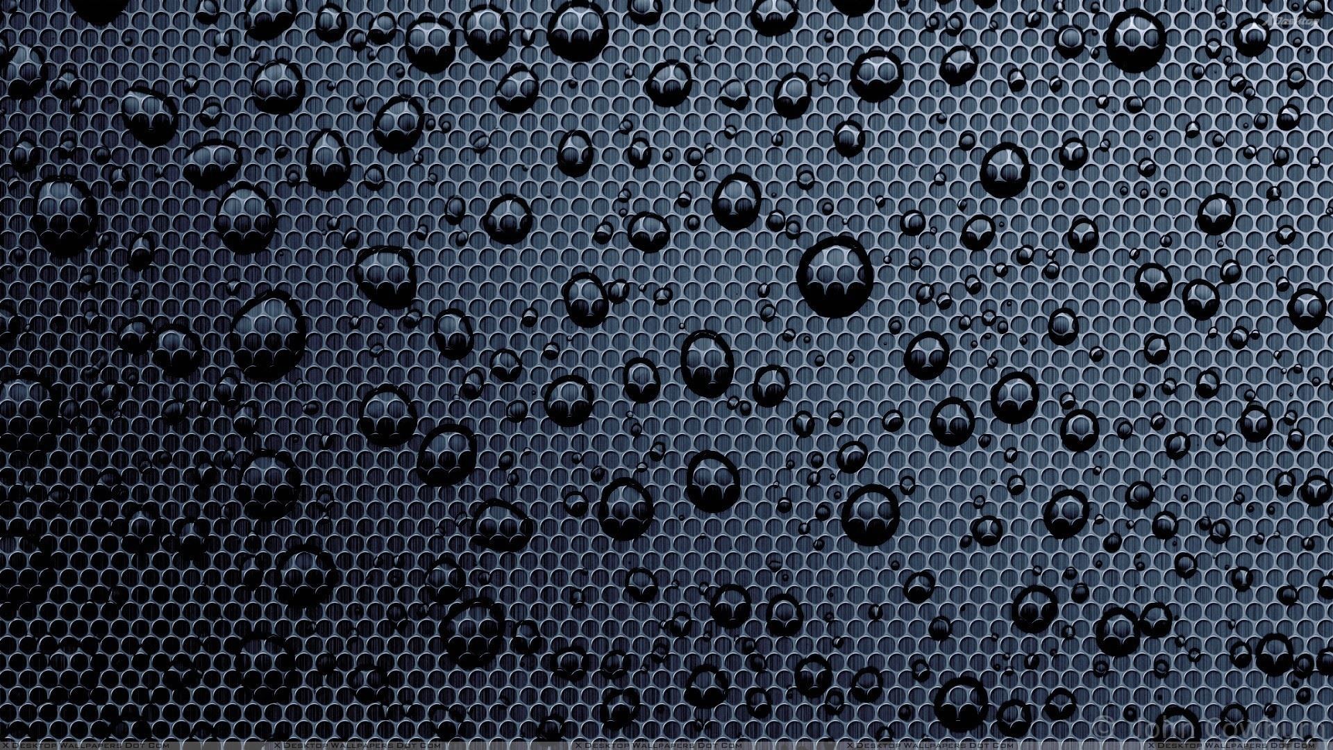 Black Water Wallpaper - Black Water Droplet Background - HD Wallpaper 