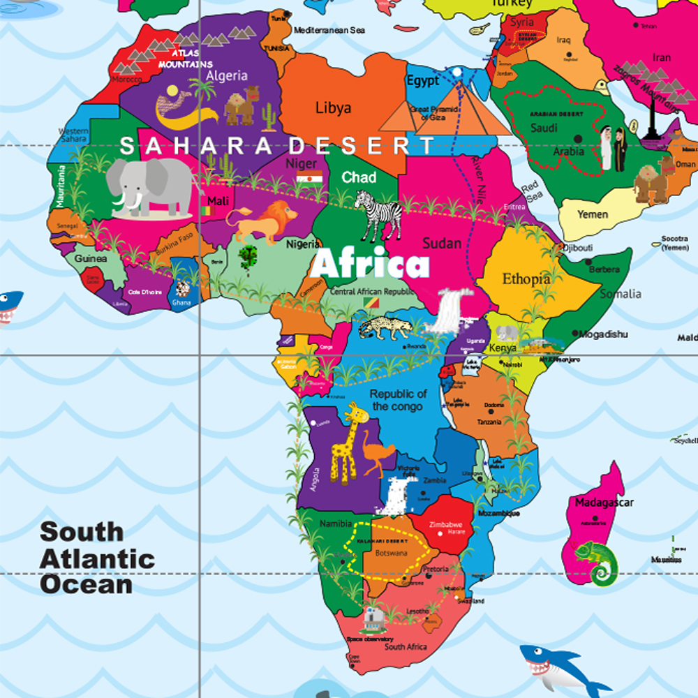 World Map For Kids Room - Migration Red Backed Shrike - HD Wallpaper 
