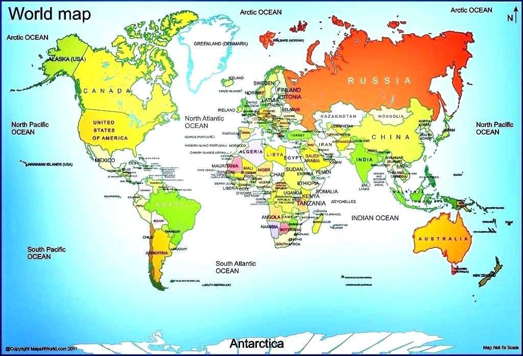 Best World Map Image 2019 New - World Map Continents - HD Wallpaper 