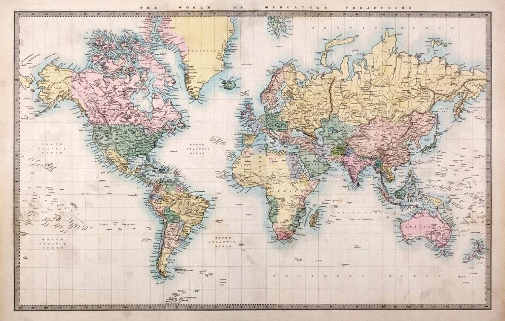 World Map Wallpaper Vintage 1024x651 Wallpaper Teahub Io