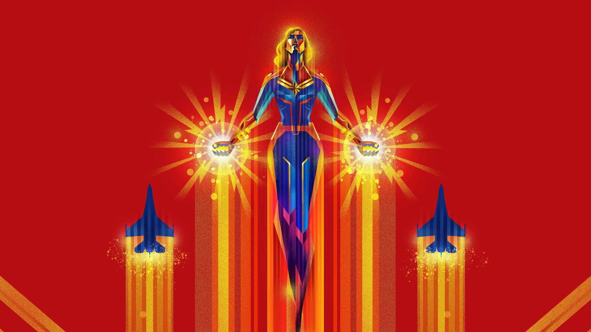 Captain Marvel Artwork Hd Wallpaper - Captain Marvel Poster Art - HD Wallpaper 