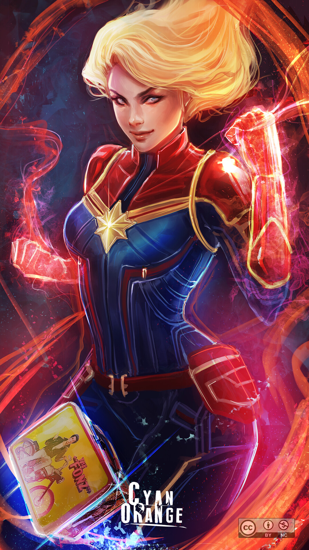 Capitana Marvel Fanart - HD Wallpaper 
