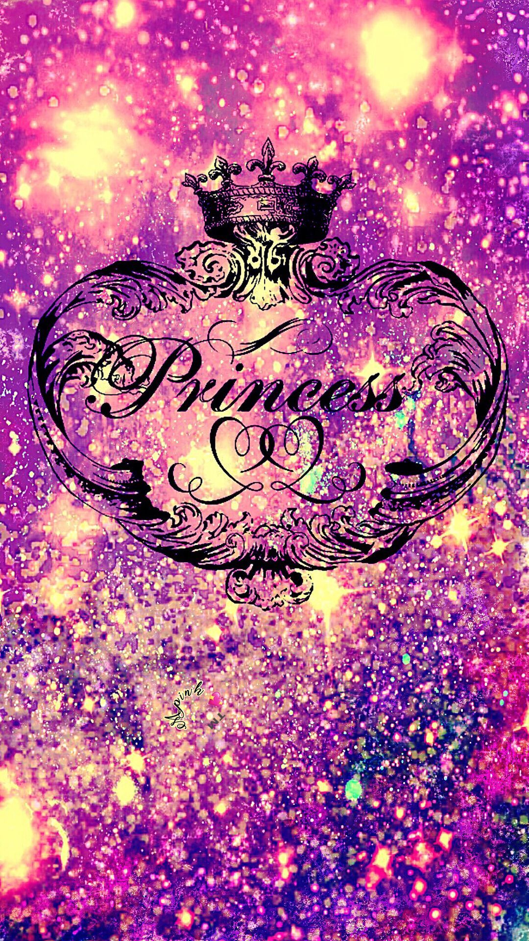 Vintage Princess Wallpaper - Glitter Princess - HD Wallpaper 