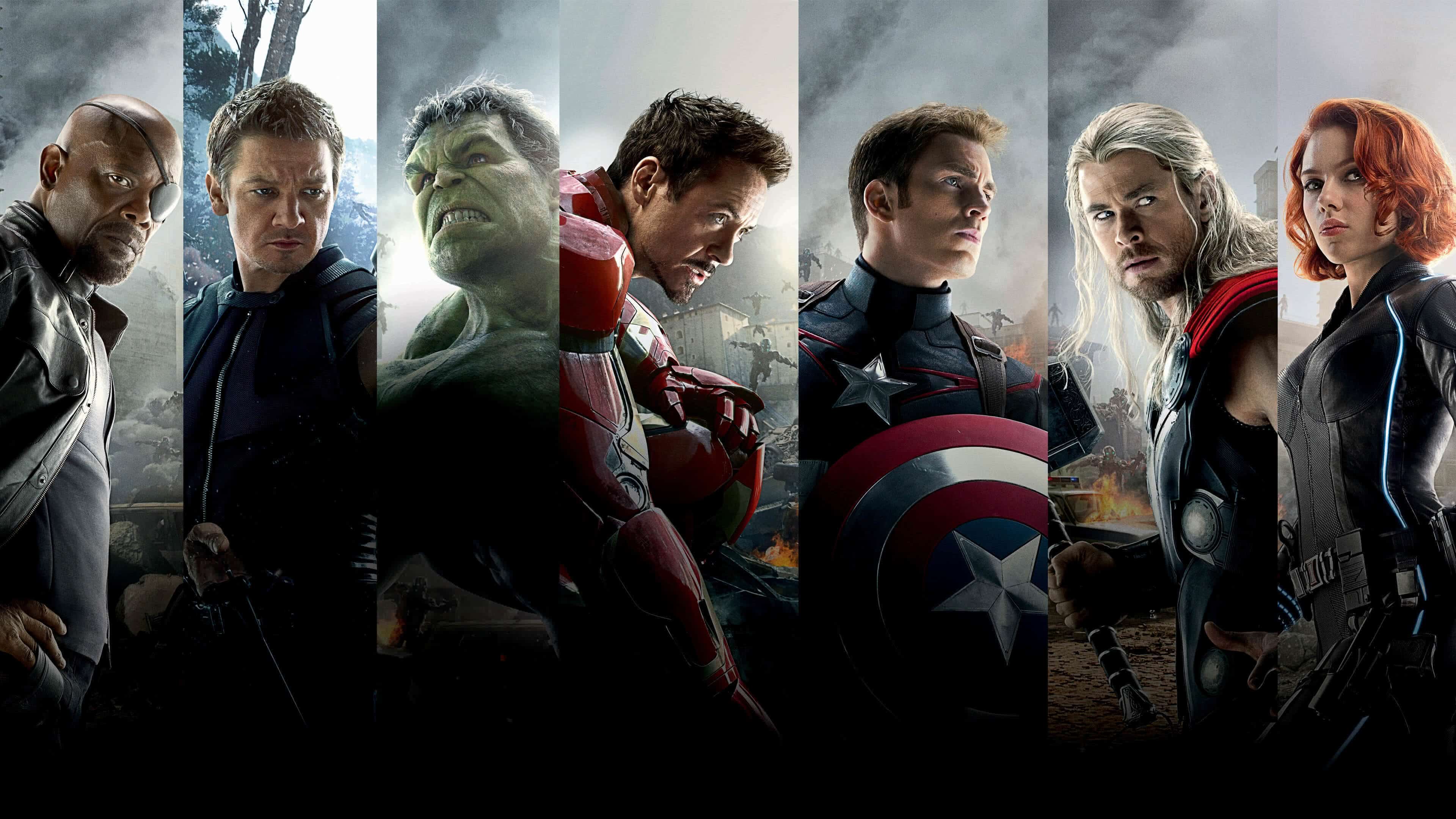 Marvel Avengers Age Of Ultron Uhd 4k Wallpaper - Youtube Cover Photo Avengers - HD Wallpaper 