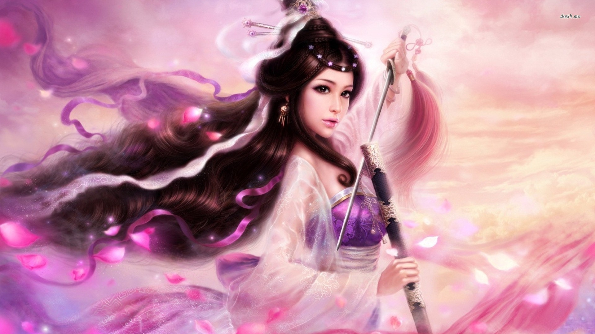 Princess Fantasy Girl Art - HD Wallpaper 