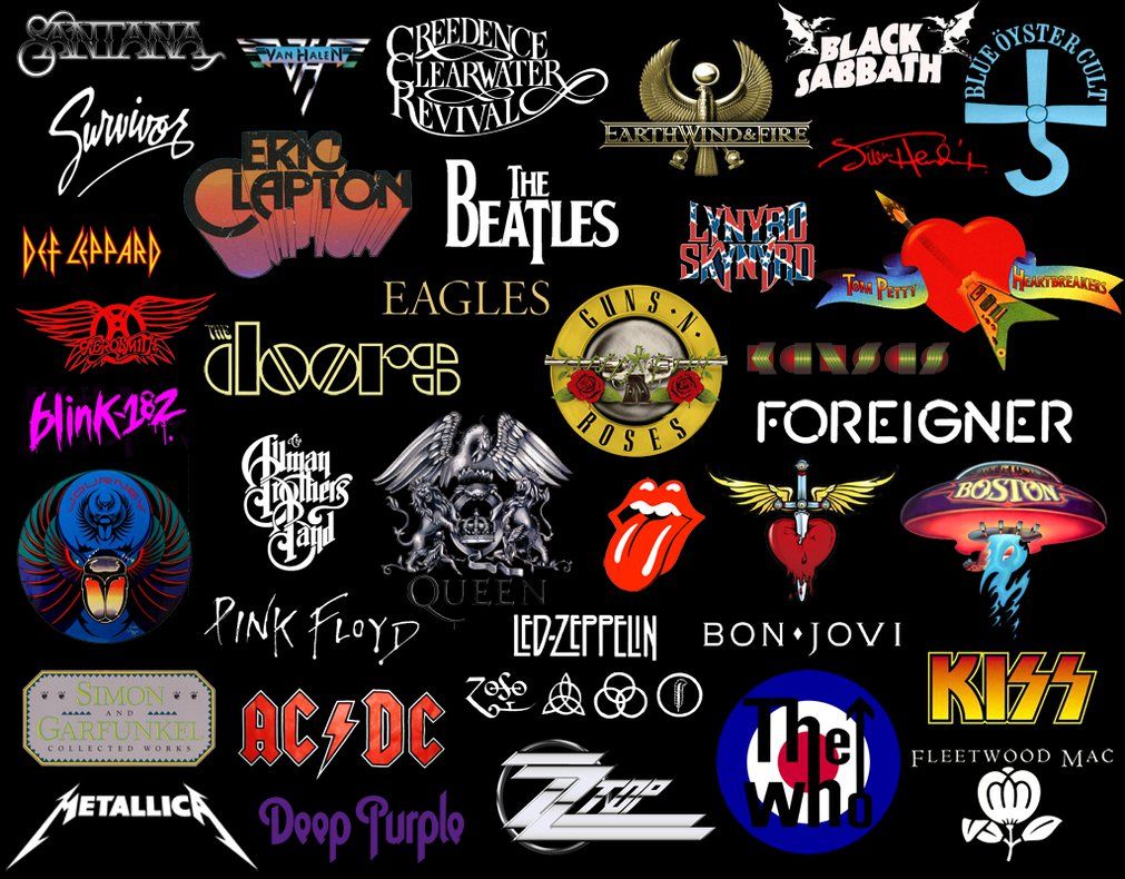 Classic Rock Wallpaper By Art4kpd - 70 Rock Bands Logo - HD Wallpaper 