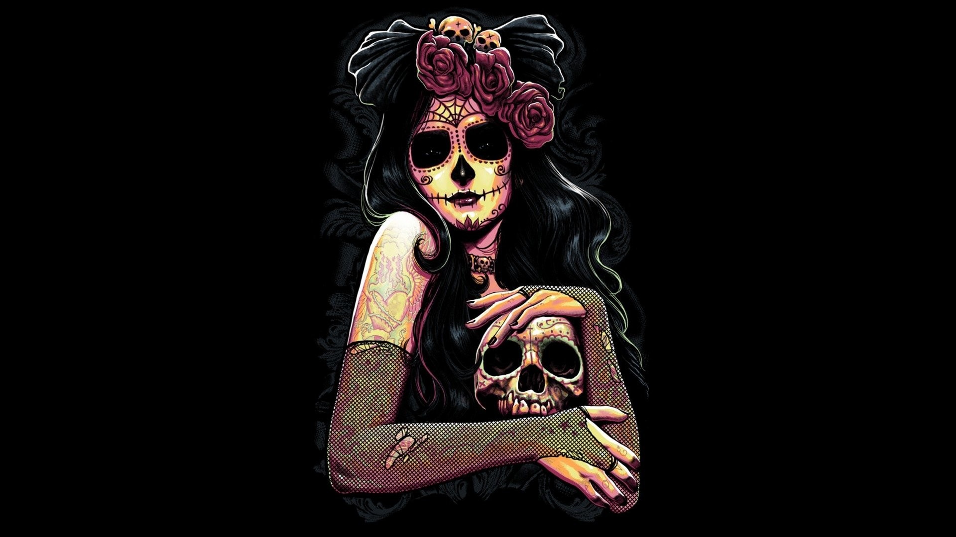 Hd Wallpaper - Day Of The Dead Profile - HD Wallpaper 