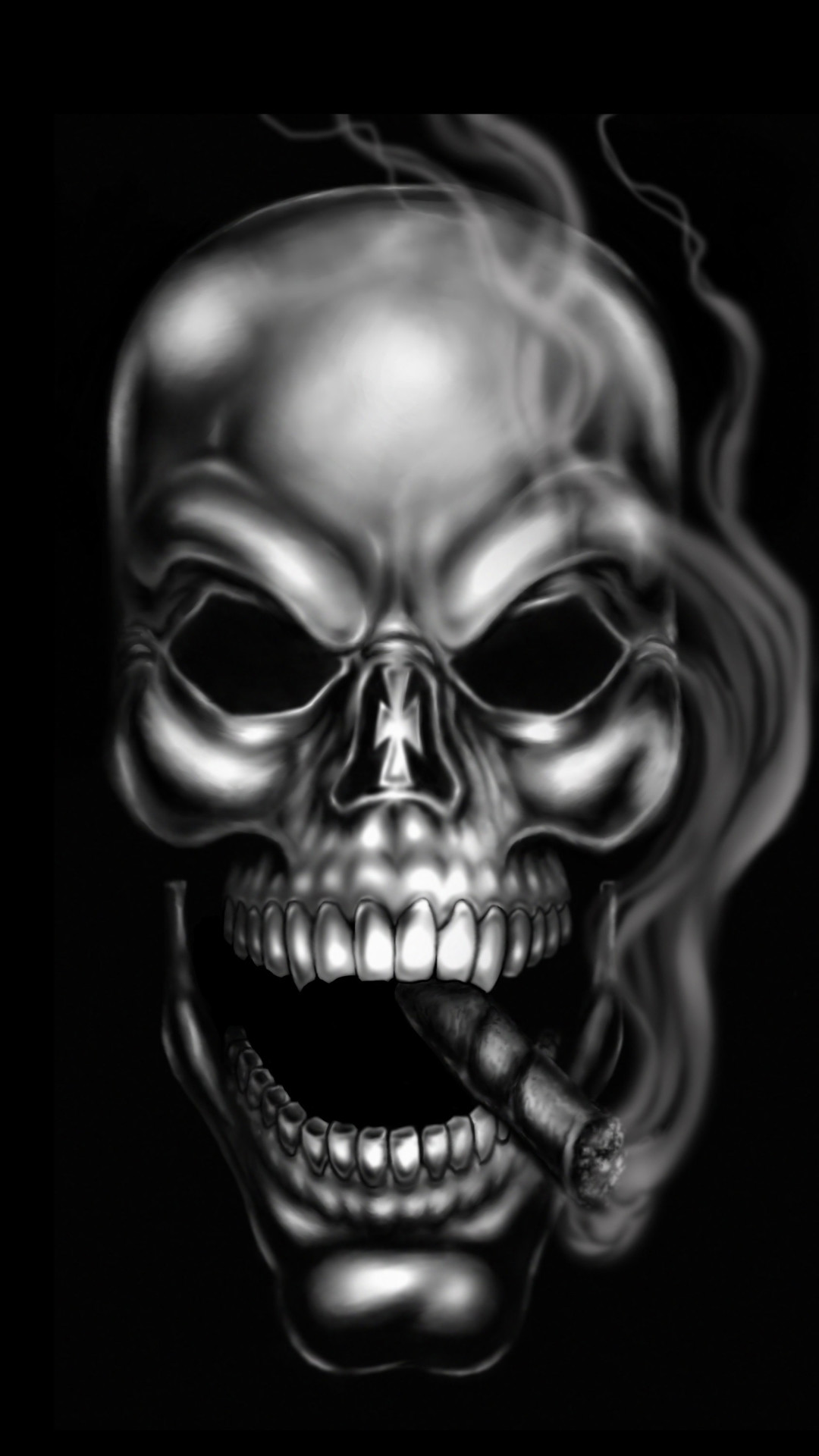 Check Wallpaper Abyss 
 Data-src - Black Skull Wallpaper Hd For Mobile - HD Wallpaper 