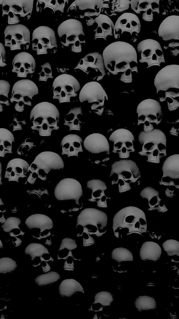 Skull, Background, And Wallpaper Image - Black And White Wallpaper Skull -  720x1280 Wallpaper 