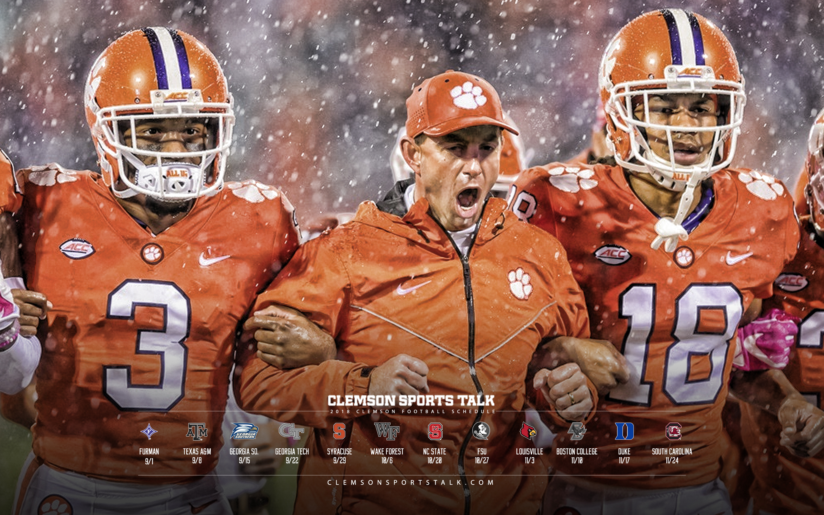 Clemson Football Wallpaper 2018 - HD Wallpaper 