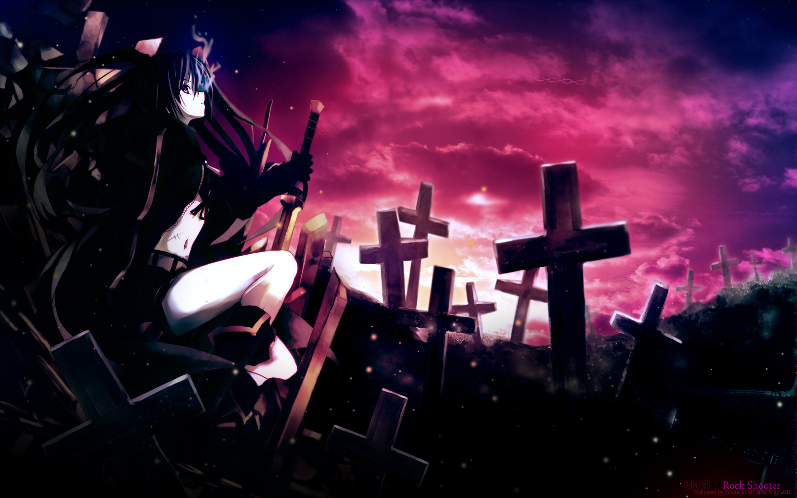 Black Rock Shooter Wallpaper - HD Wallpaper 