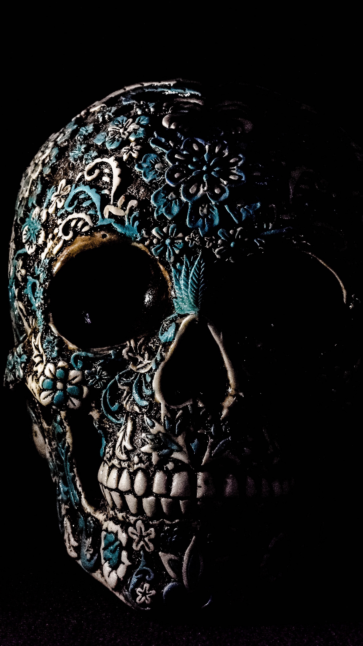 Wallpaper Skull, Dark, Patterns, Bones - Skull Hd - HD Wallpaper 