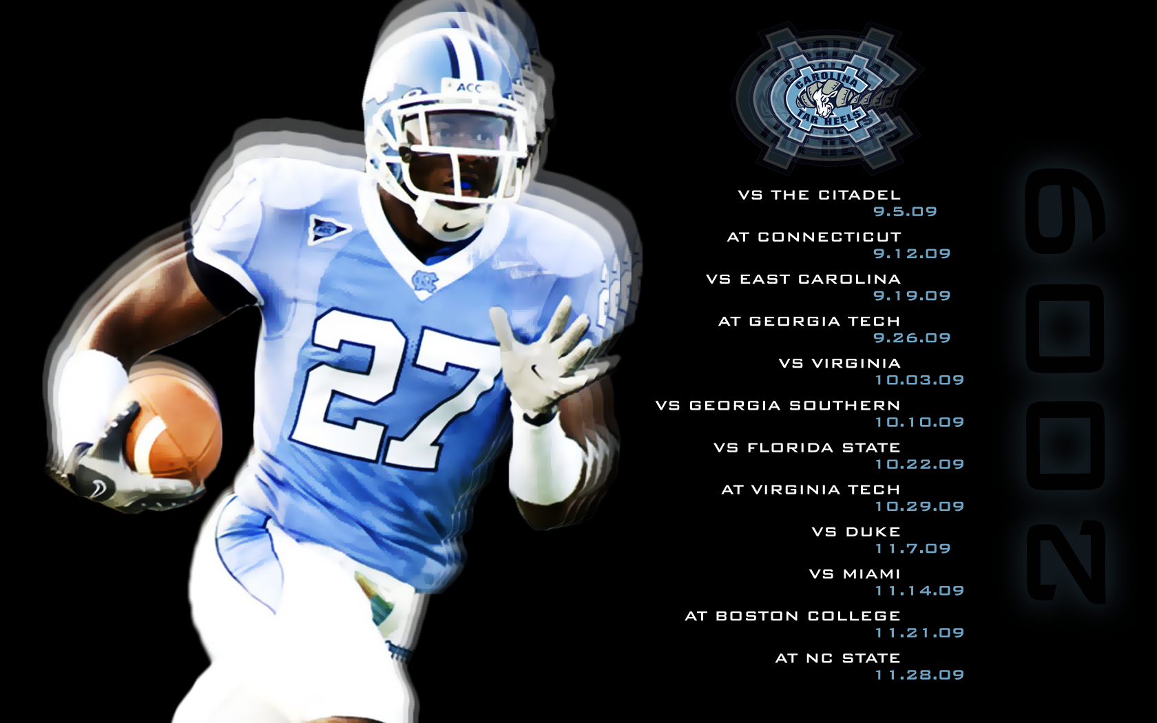 Unc Football Backgrounds - HD Wallpaper 